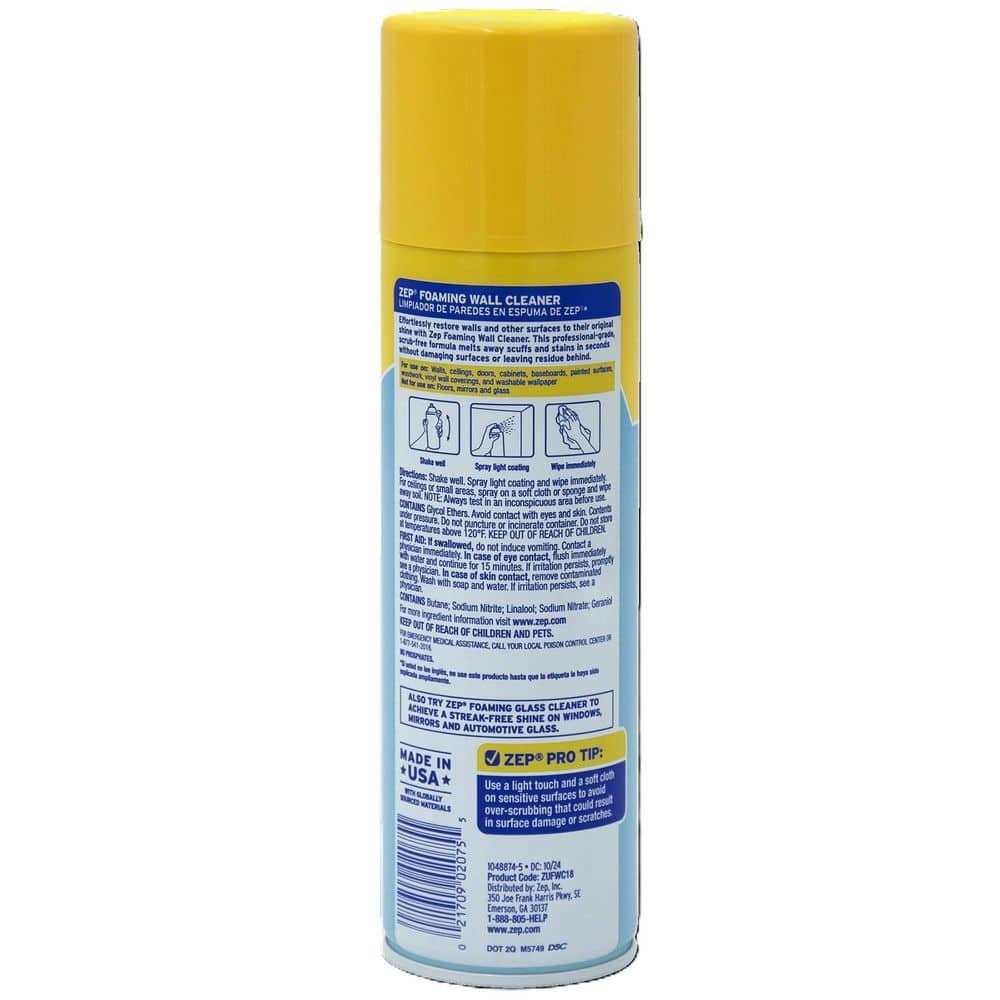 Zep Foaming Wall Cleaner 18 -oz Non-Scented Foam All-Purpose Cleaner