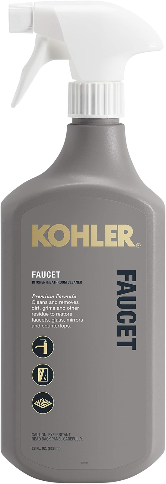 Kohler K-EC23723-NA Agent, Kitchen and Bathroom Cleaner, Cleans faucets, Glas…