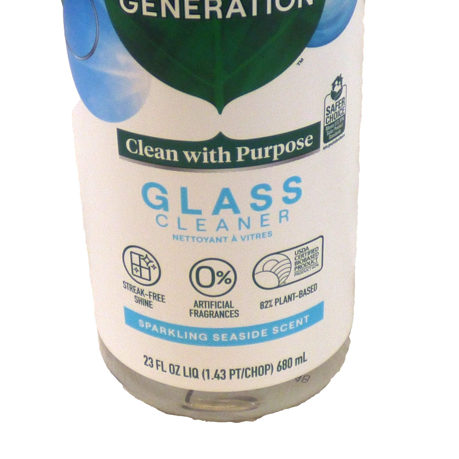 Seventh Generation Glass & Surface Cleaner Sparkling Seaside 23 oz
