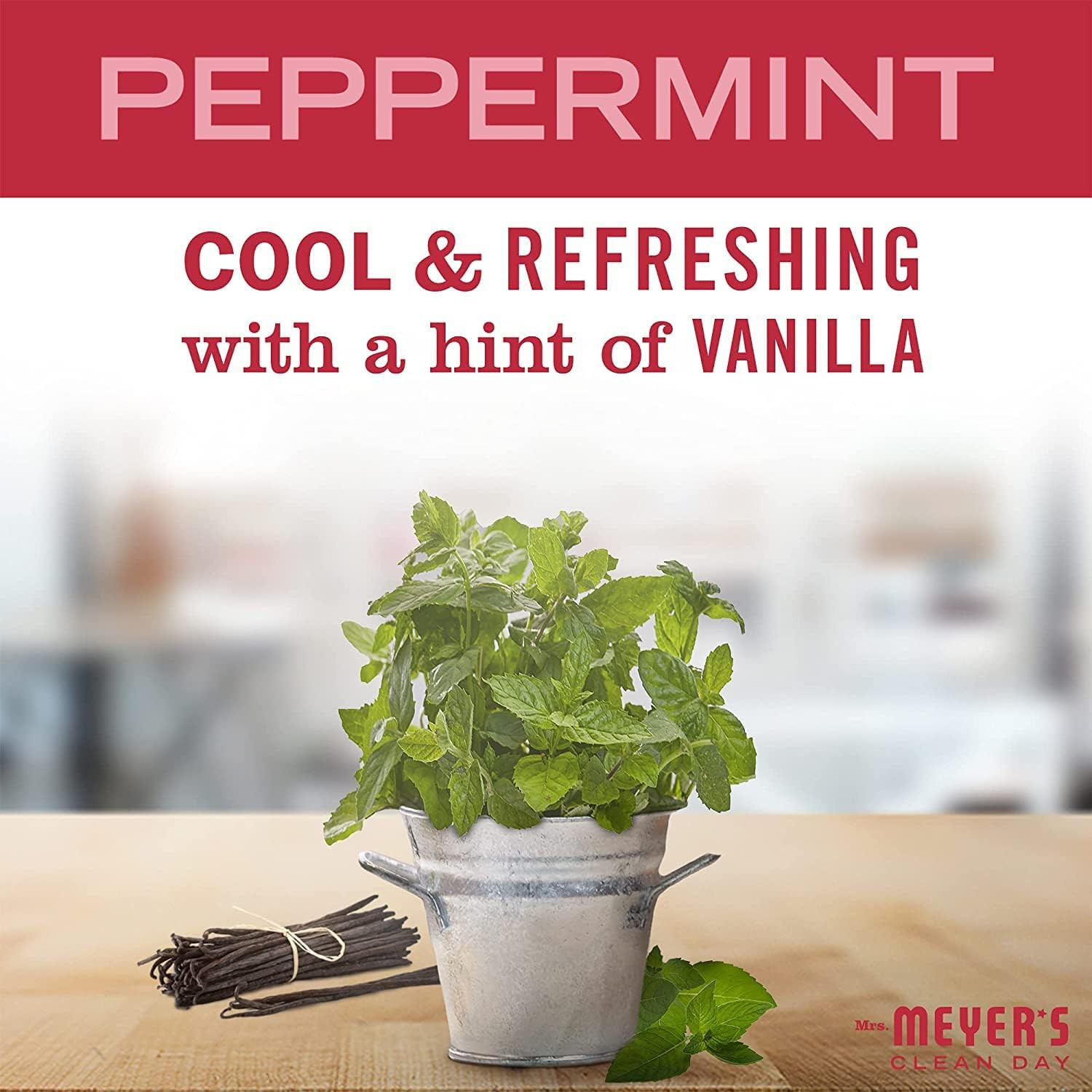 Mrs. Meyer’s Clean Day Multi-Surface Cleaner Peppermint, 16 Fl Oz. (Pack of 3)