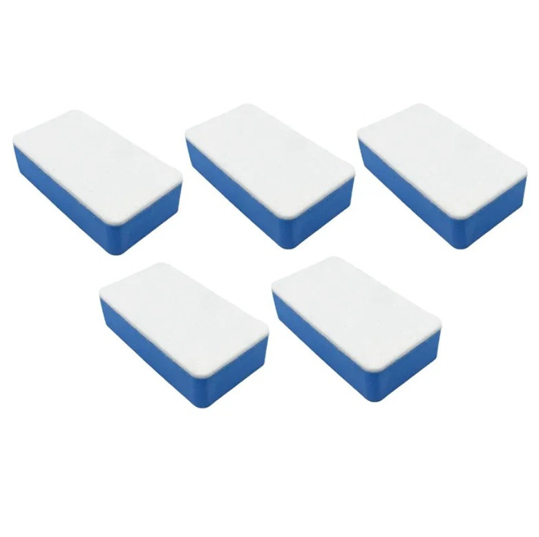 5pcs Car Glass Oil Film Cleaning Sponges–Windshield Polishing&Grease Removal Pad