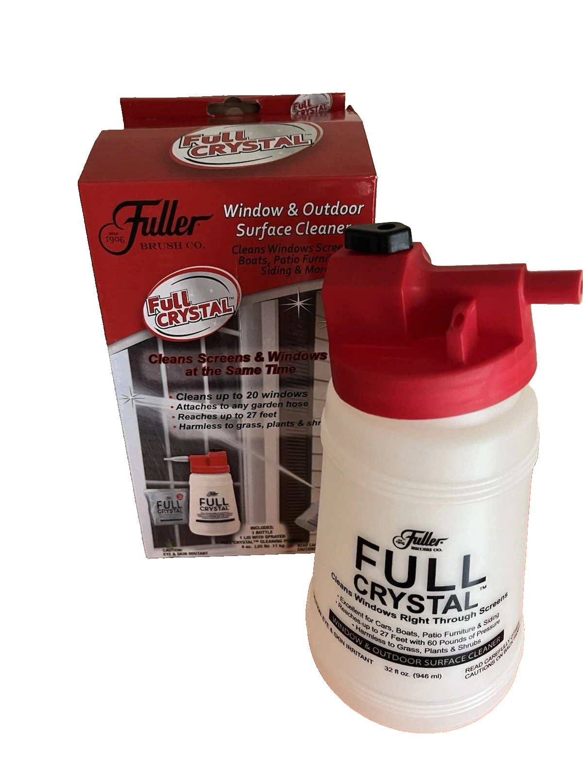 Fuller Brush FBFC-6 Full Crystal Window & Outdoor Surface Cleaner Bottle only