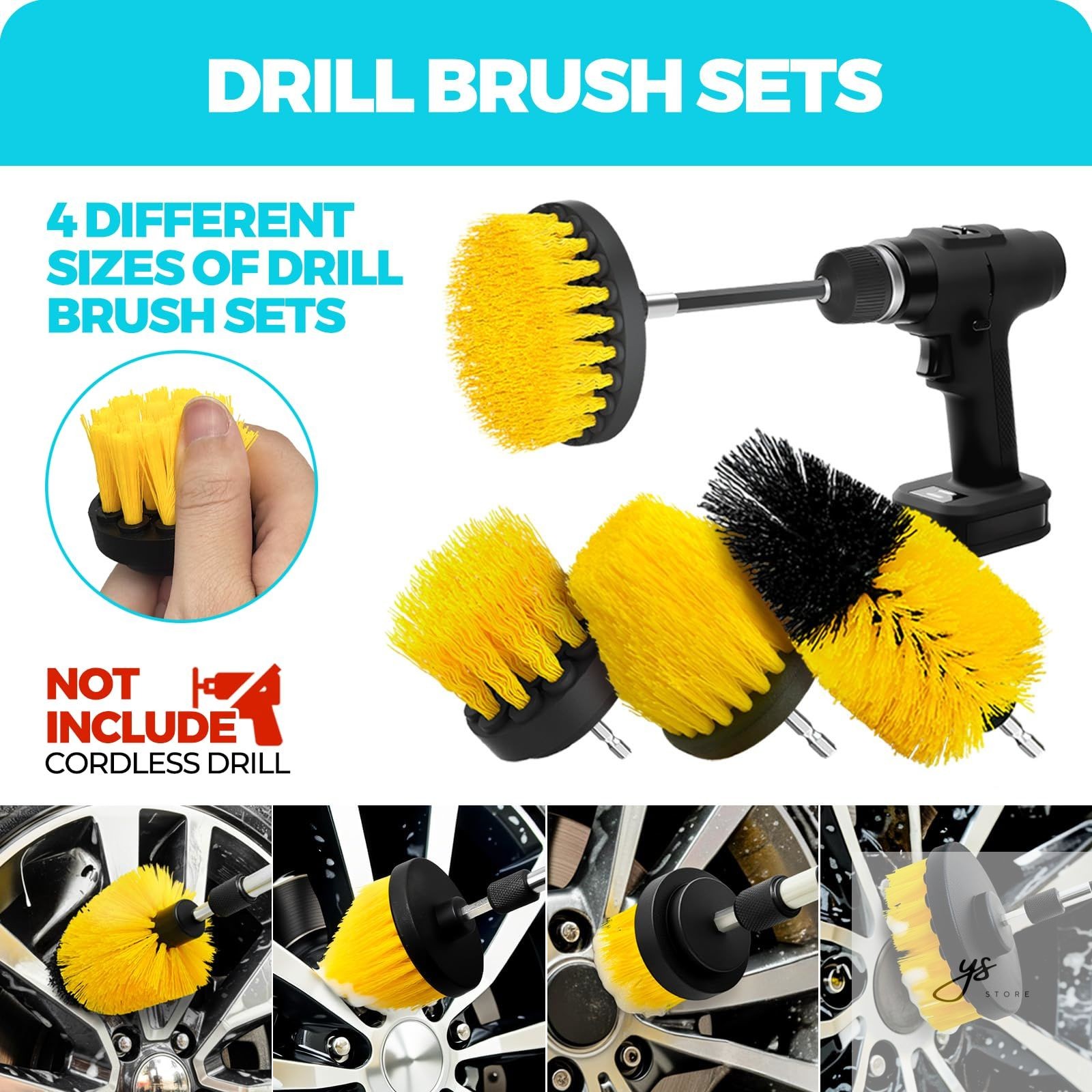 30Pcs Car Detailing Kit for Interior, Exterior and Wheel Cleaning Car Dusters