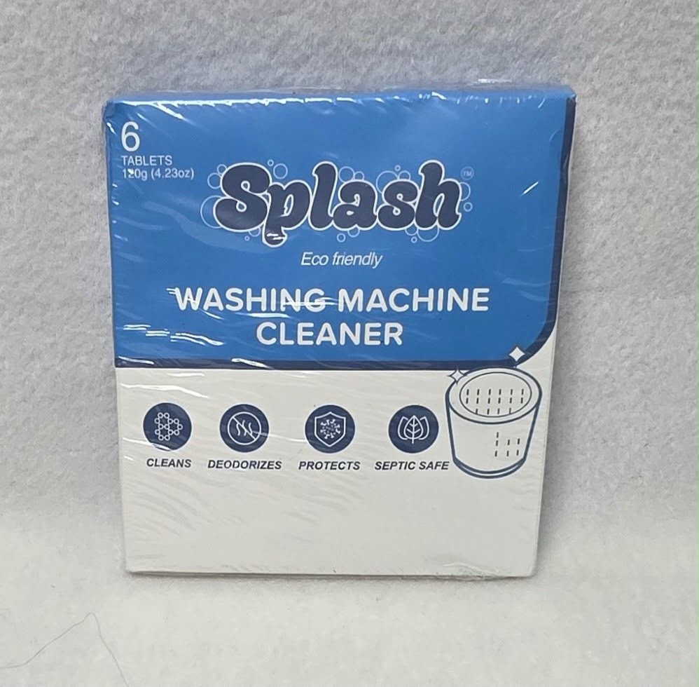 Splash Eco Friendly Washing Machine Cleaner Pack of 6 120g Tablets Safe Septic