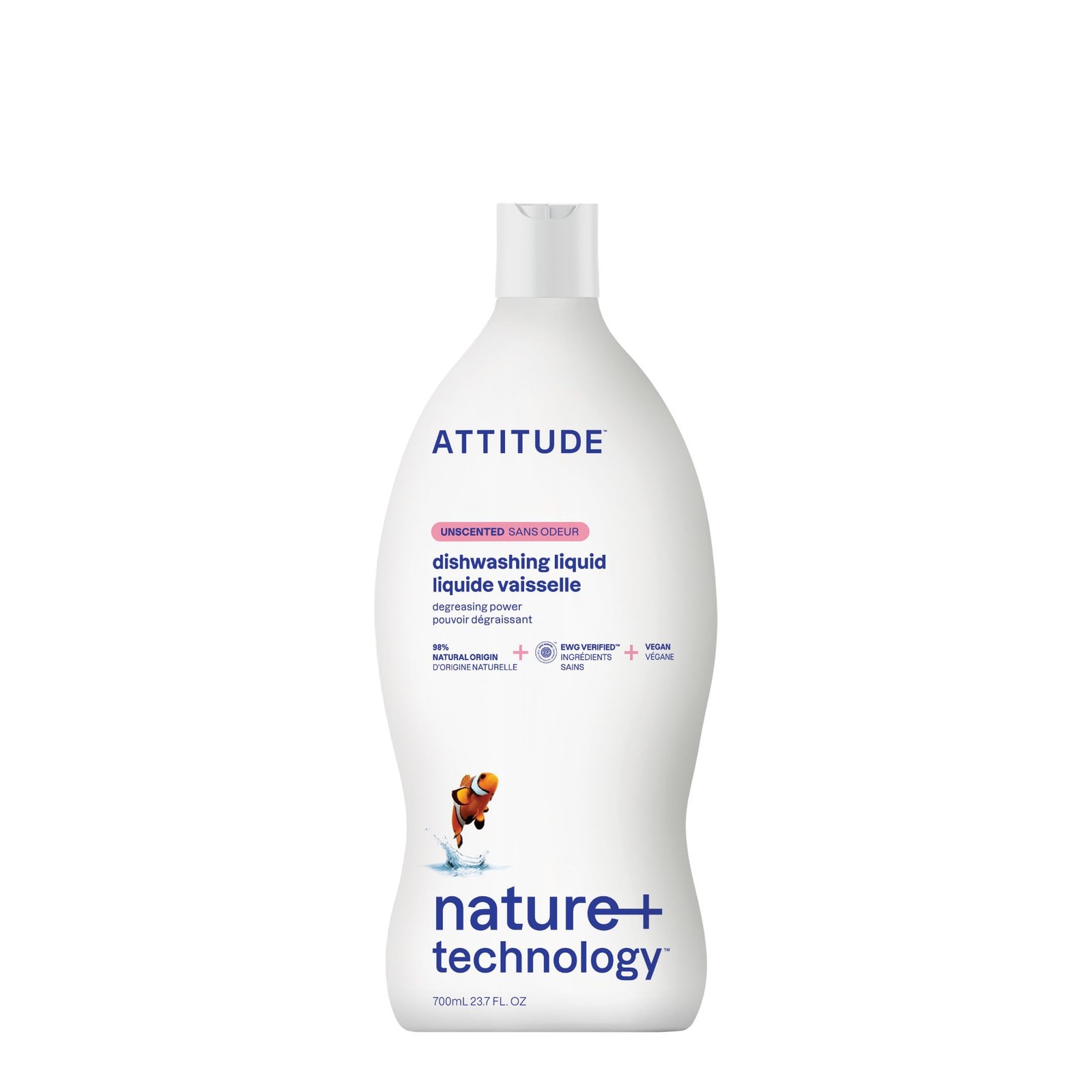 ATTITUDE Dish Soap, EWG Verified, Plant-Based & Vegan Dishwashing Liquid, Nat…