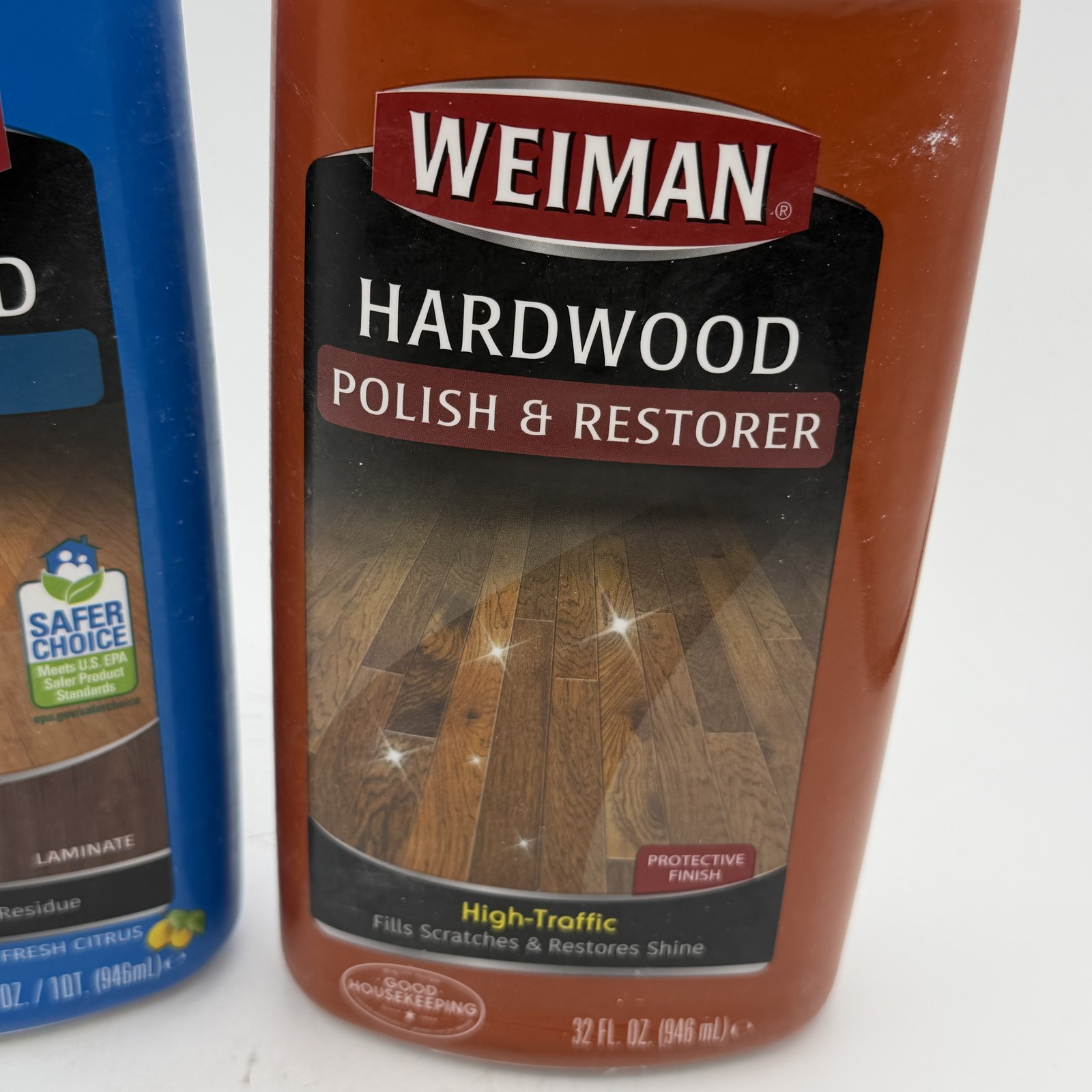 Weiman Hardwood Floor Cleaner & Polish Restorer Kit 32oz Each Wood Floor Care