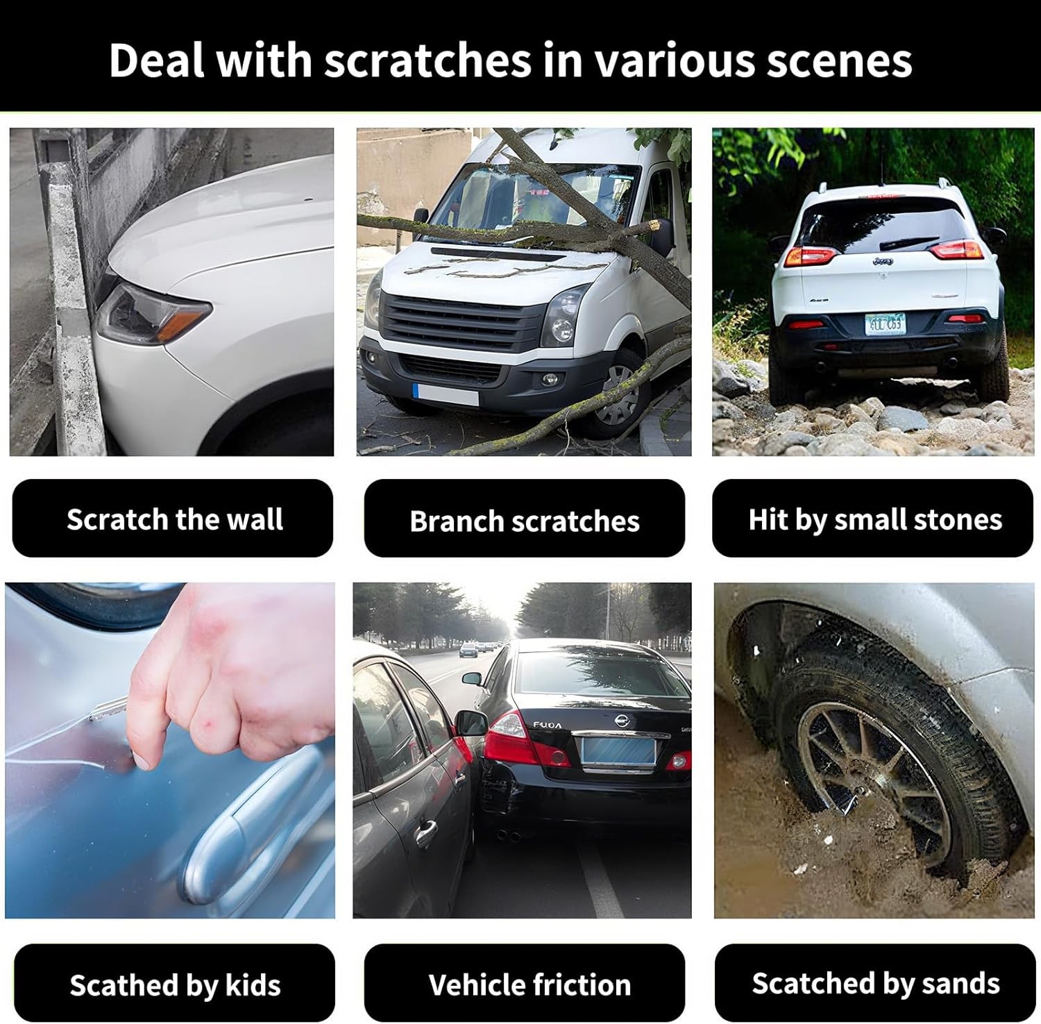 Car Scratch Remover, Car Paint Scratch Repair, Touch Up Paint for Cars Deep Scra