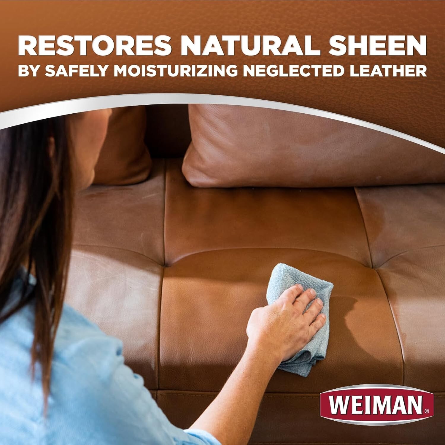 Weiman LEATHER CONDITIONER CLEANER Protect Restore Car Auto Seat Sofa 12oz spray