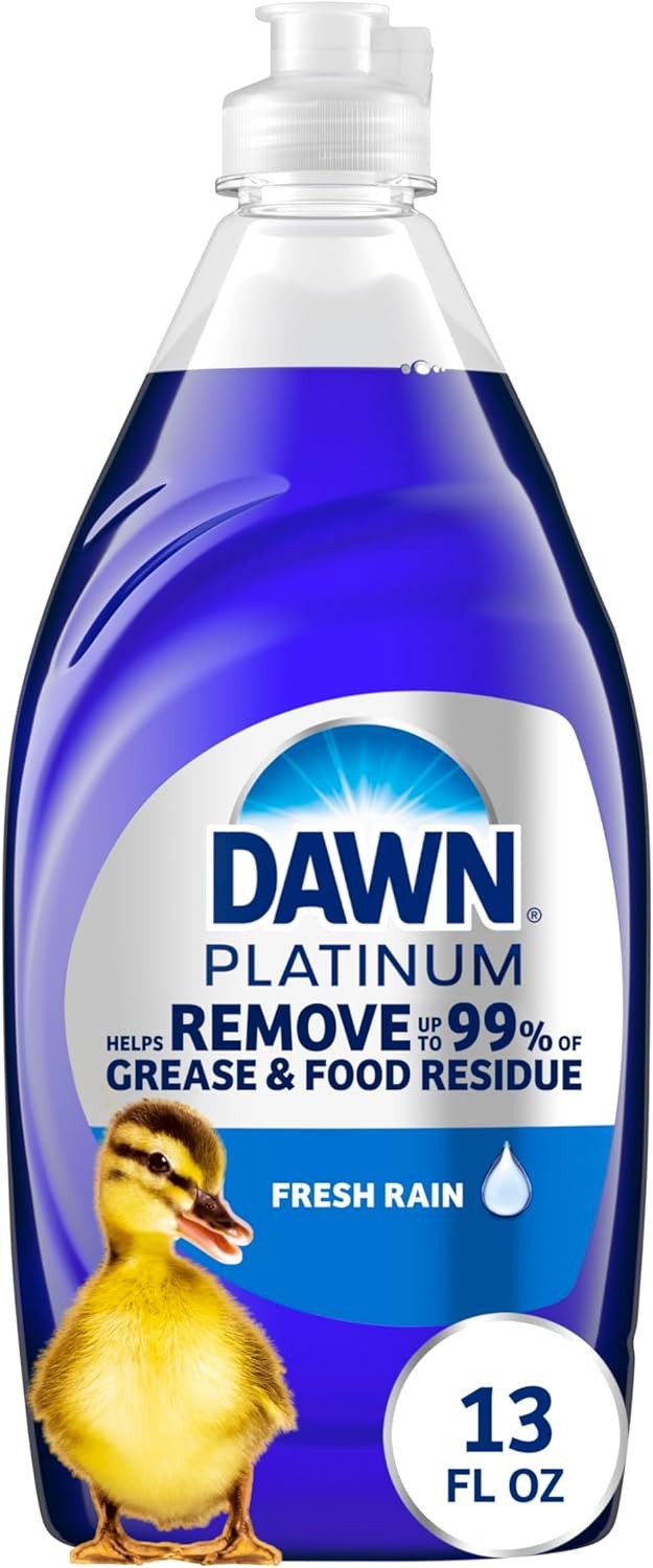 Dawn Platinum Dishwashing Liquid, Fresh Rain Scent, ( Select Your Size )