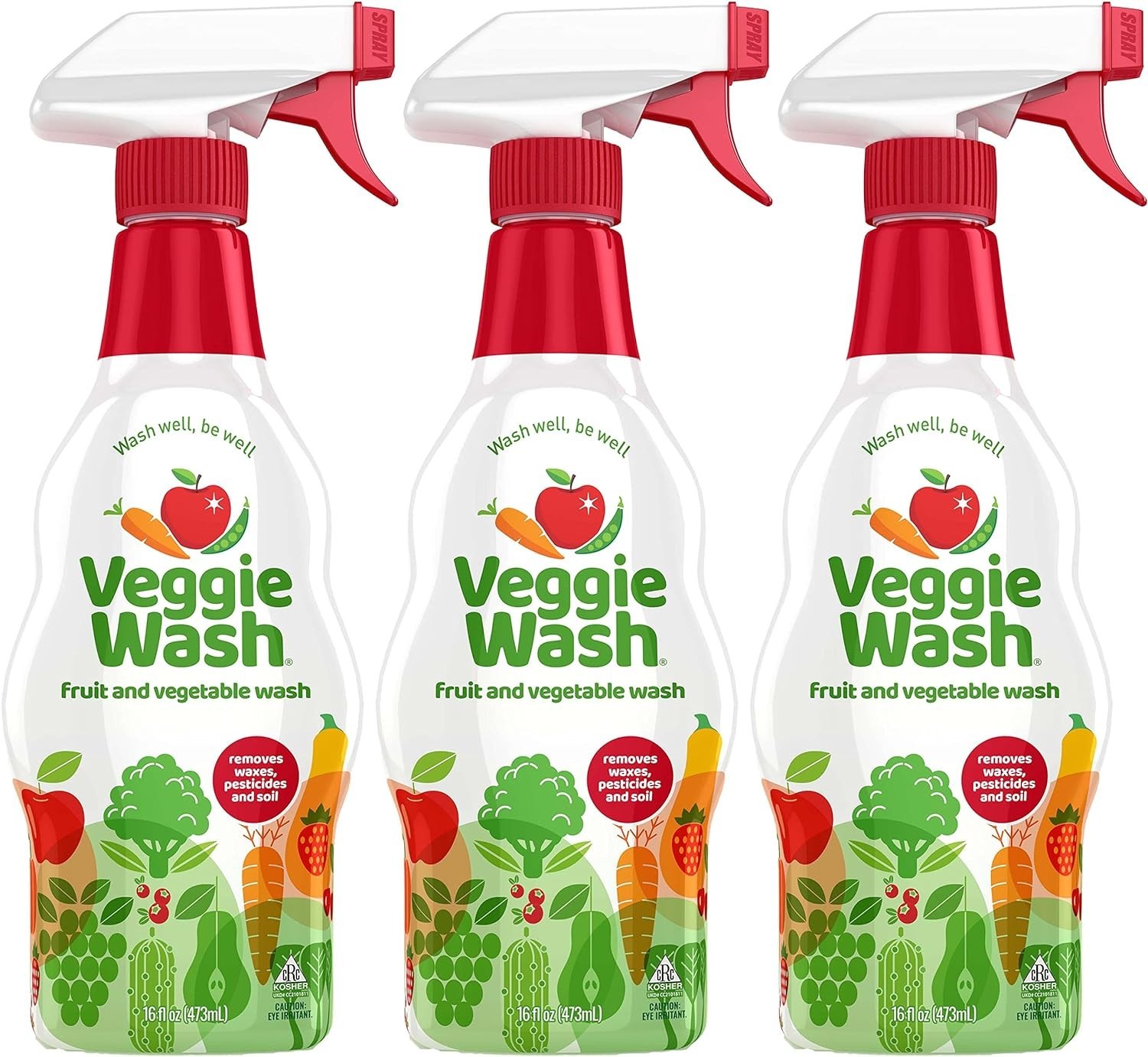 Citrus-Derived Fruit & Veggie Cleaner – Pack of 3, 16 Fl Oz for Healthy Eating