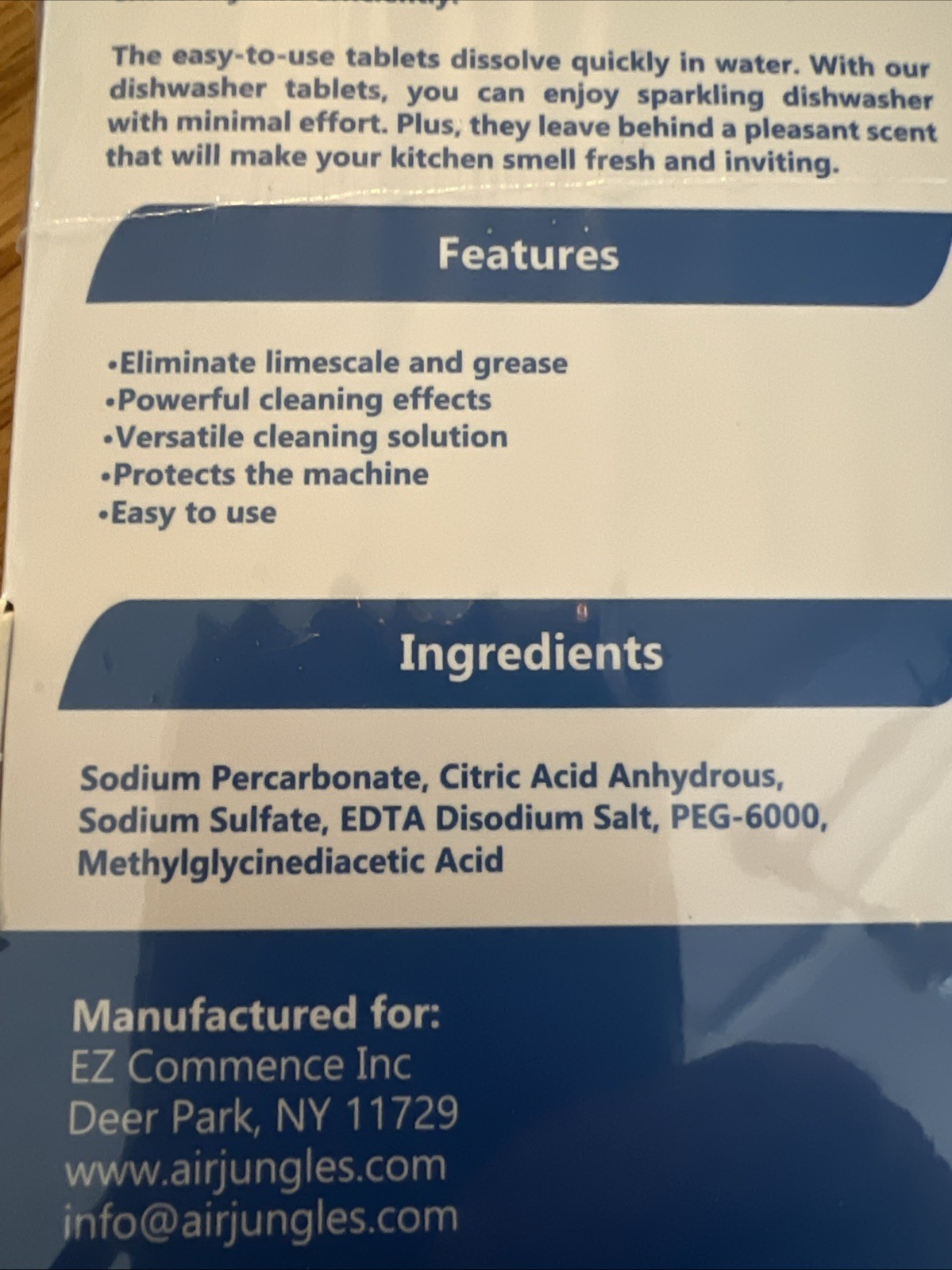 48ct Dishwasher Cleaner Fragrance-Free Deep Clean Tablets / New 2 packs of 24ct