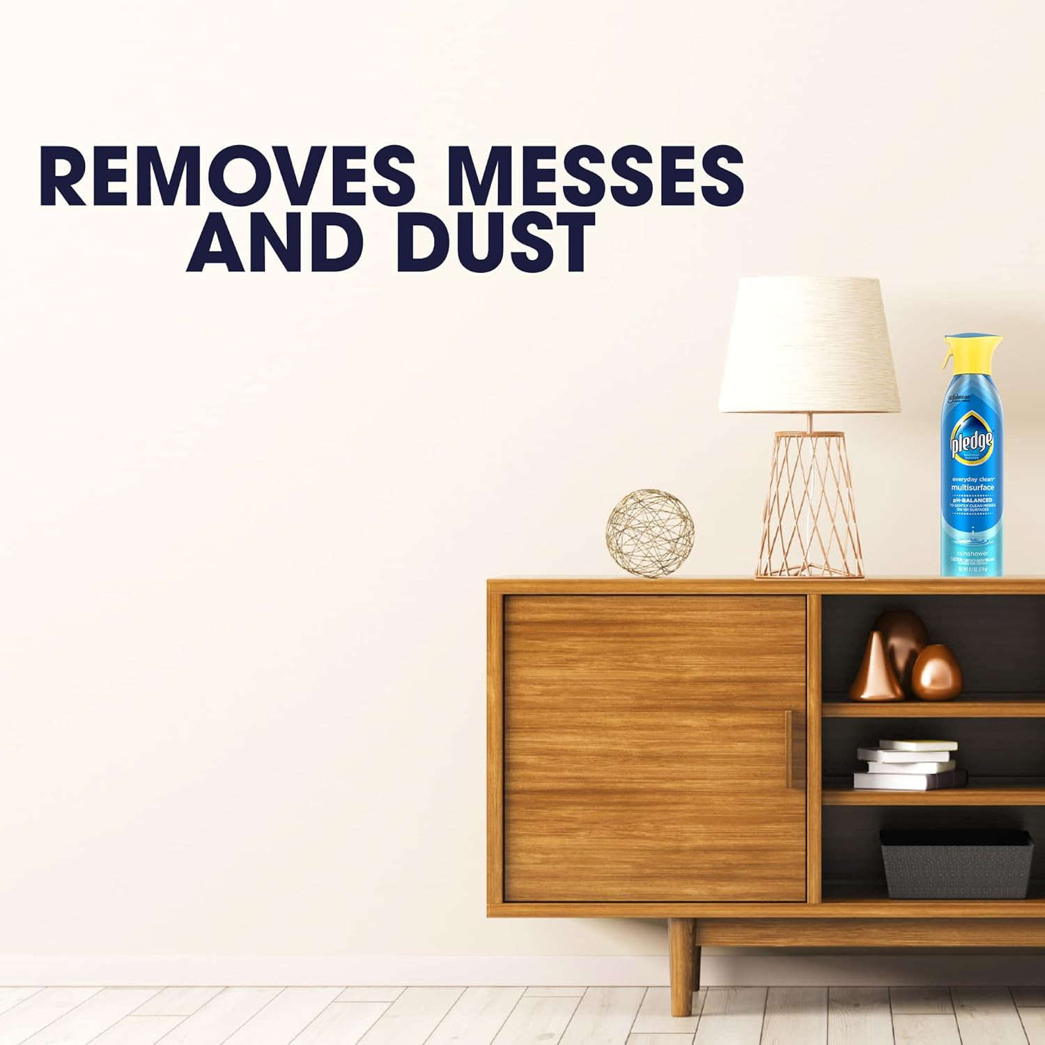 Pledge Ph-Balanced Multisurface Spray, Gently Clean 101 Surfaces, Remove Dust an