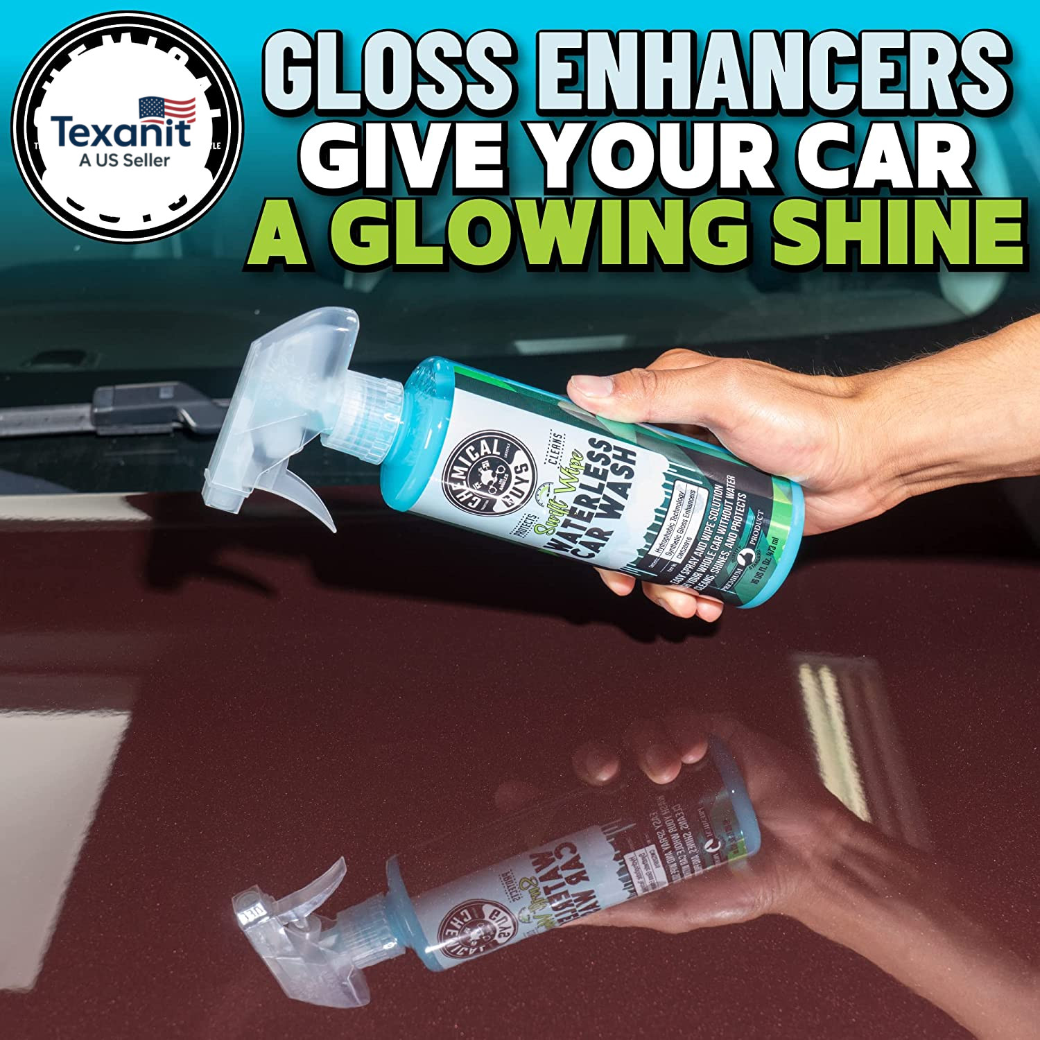 Swift Wipe Sprayable Waterless Car Wash Spray – Spray and Wipe to Safely Clean a