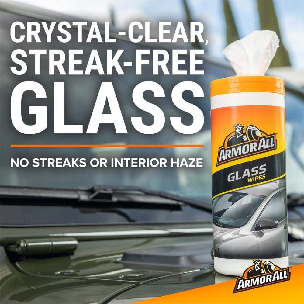 Armor All Protectant, Glass and Car Cleaning Wipes Multi-Pack (90-Count Total)