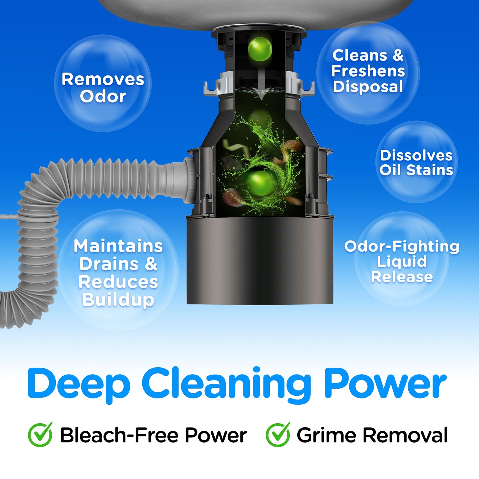 Plink Garbage Disposal Cleaner Deodorizer 60 Count Value Pack Assorted Scents