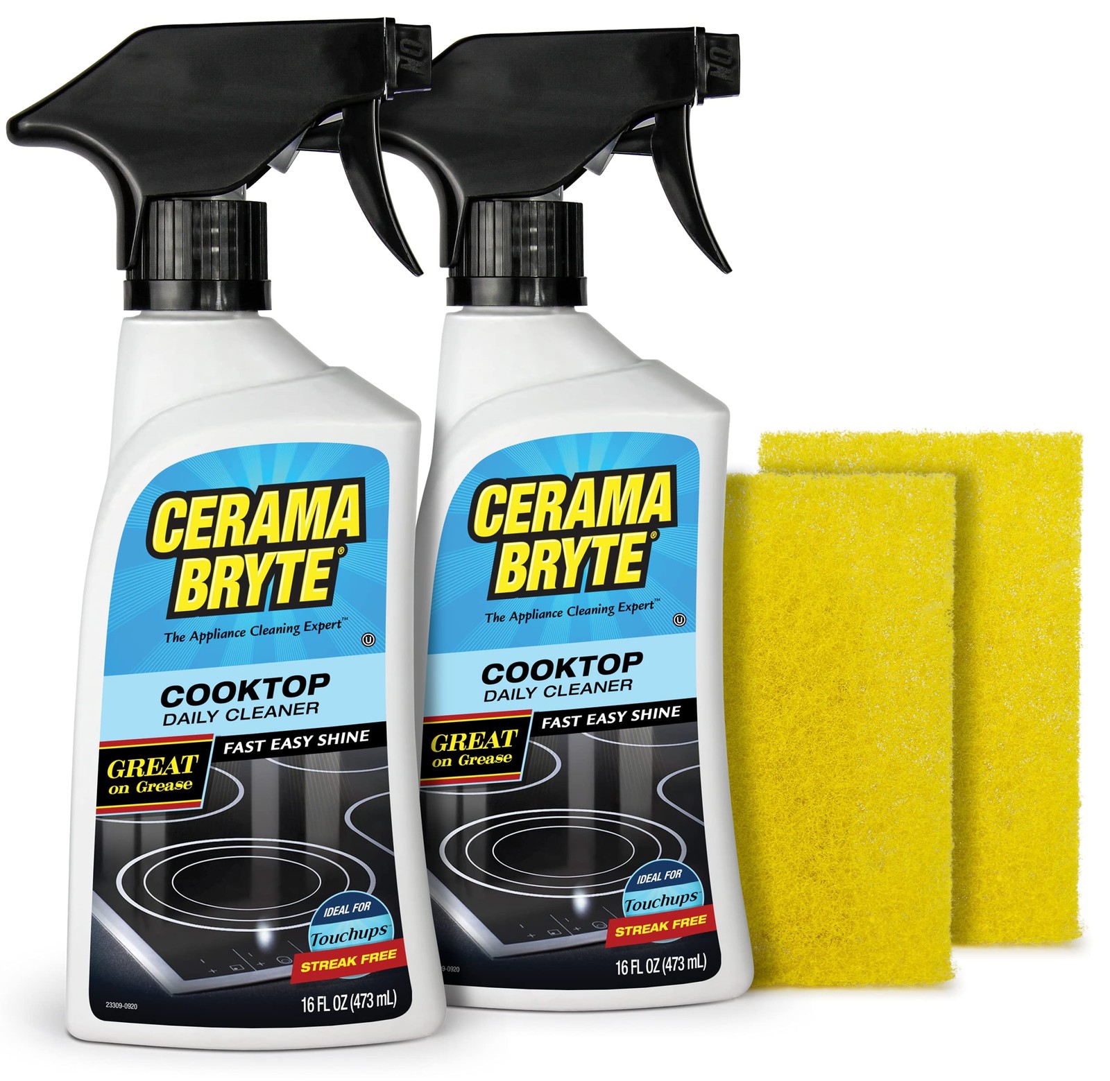 Cerama Bryte Daily Spray Cooktop and Stove 32 Fl Oz (Pack of 1), 4 Piece Set
