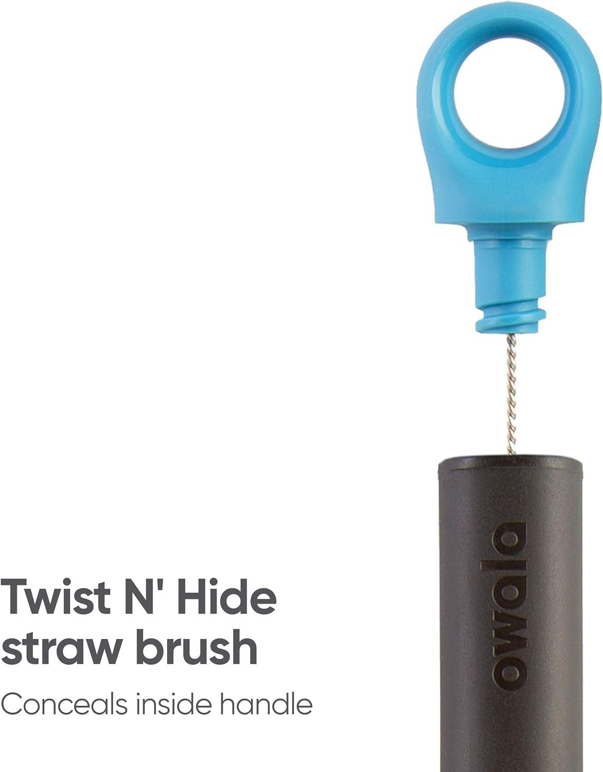 Dishwasher Safe Water Bottle Cleaner with Hidden Straw Brush – Sleek & Practical