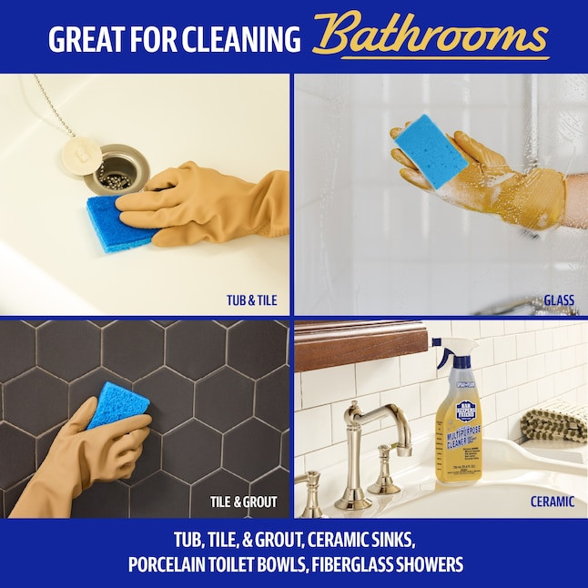 Bar Keepers Friend Spray + Foam Multi-Purpose Bathroom Cleaner, 25.4 fl oz