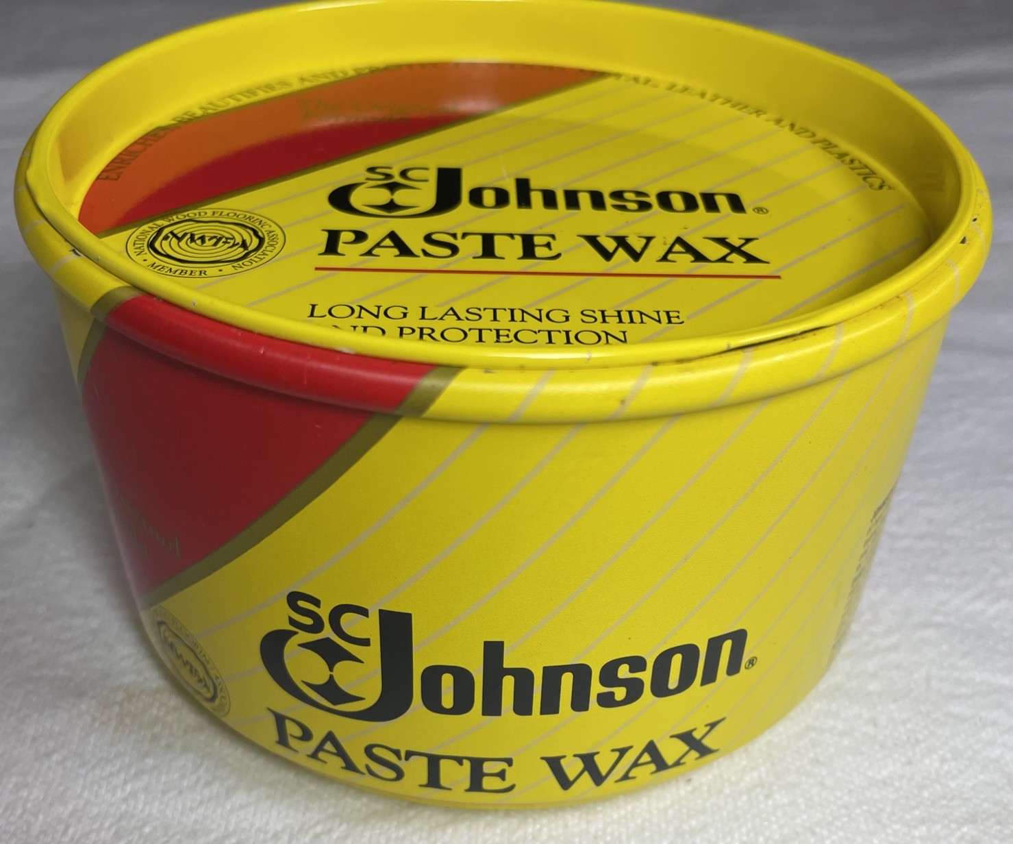 Vintage Johnson Paste Wax 16oz Can Hardwood Floors 100% Full Original