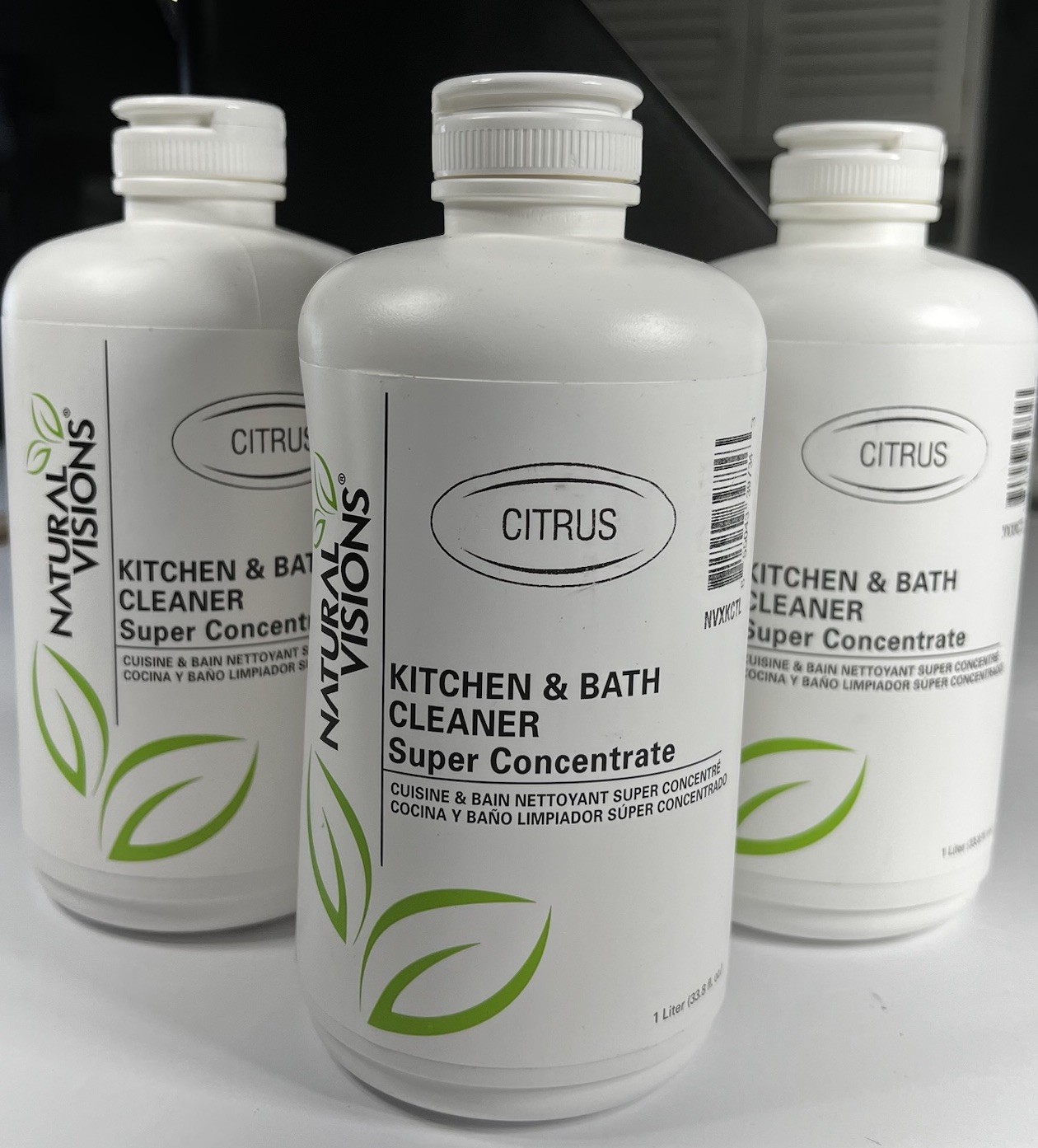 Lot of 3 Sealed Natural Visions Cleaning Concentrate 1 Liter Animal Cruelty Free