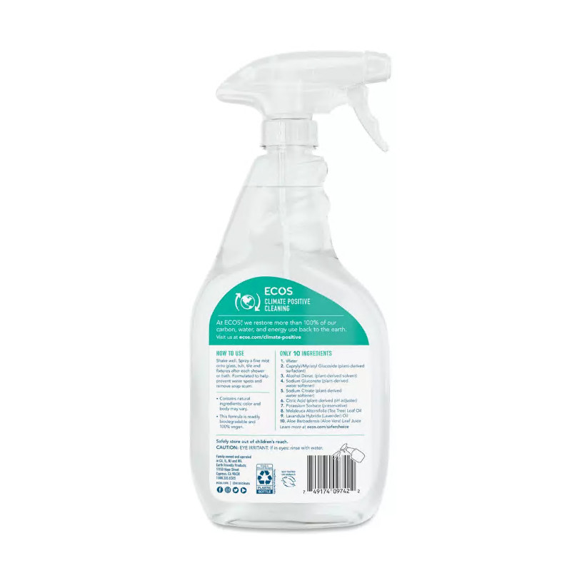 ECOS Bathroom Cleaner Tea Tree 22 fl oz (Pack of 4)