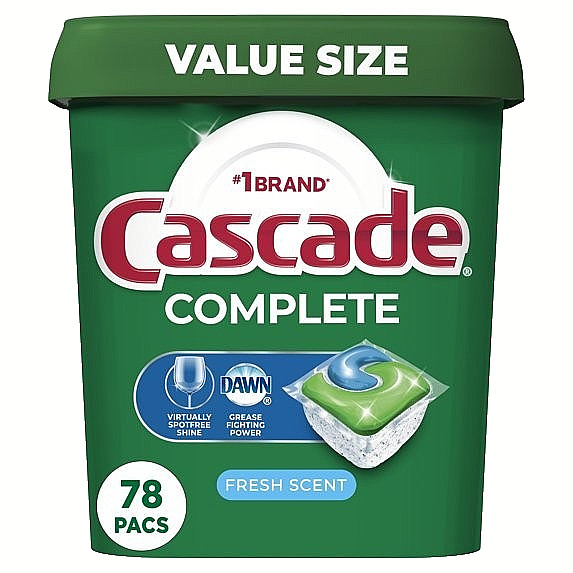 Cascade Fresh Scented Actionpacs Dishwasher Detergent – 78 Count NEW