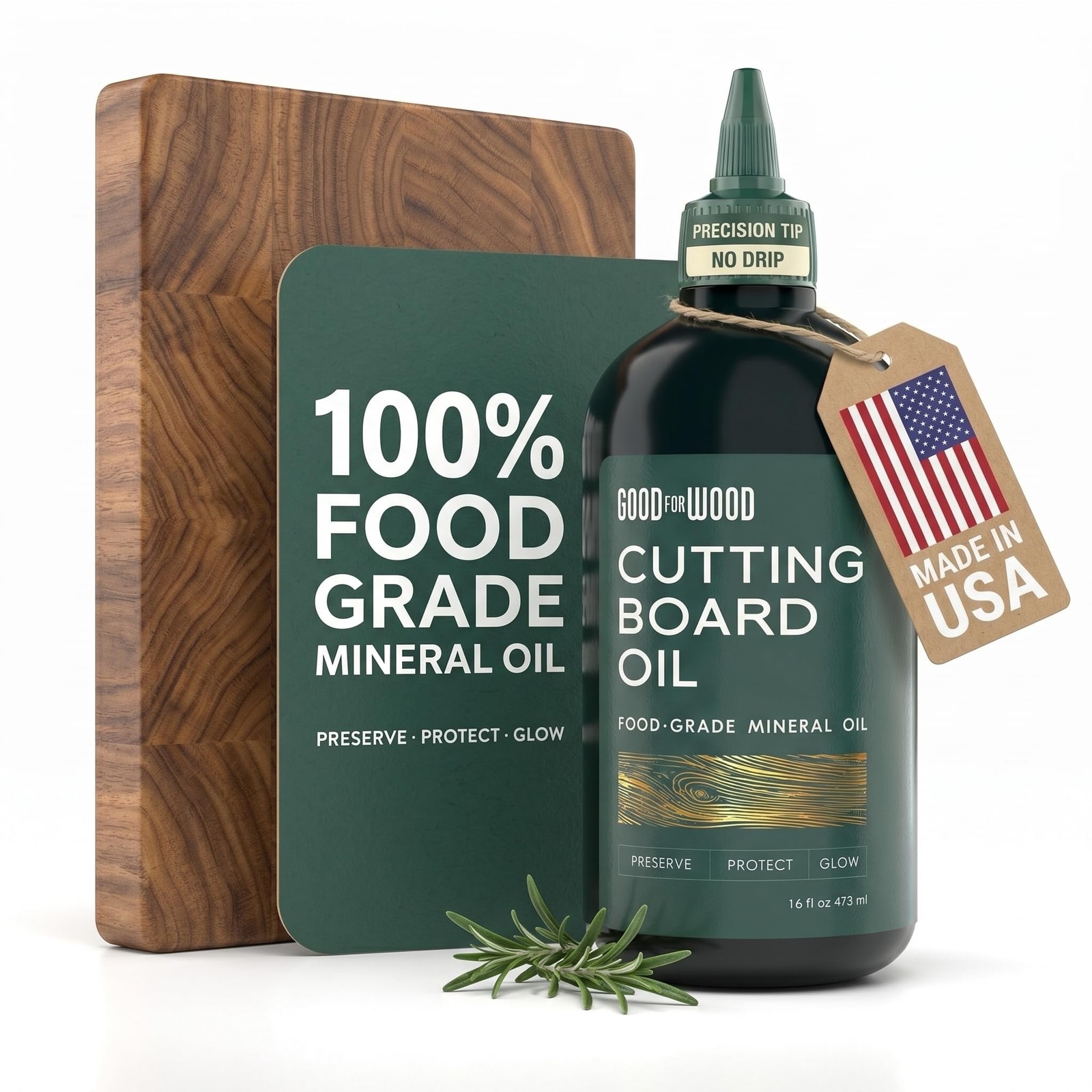 Food Grade Mineral Oil for Cutting Boards 16 Oz – Premium Cutting Board Oil &…