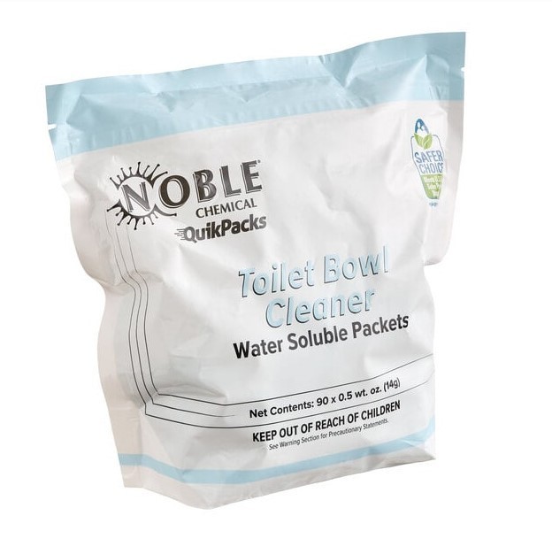 Noble QuikPacks 0.5 oz. Concentrated Bowl Cleaner Packs 90 Count Bag – 2/Case