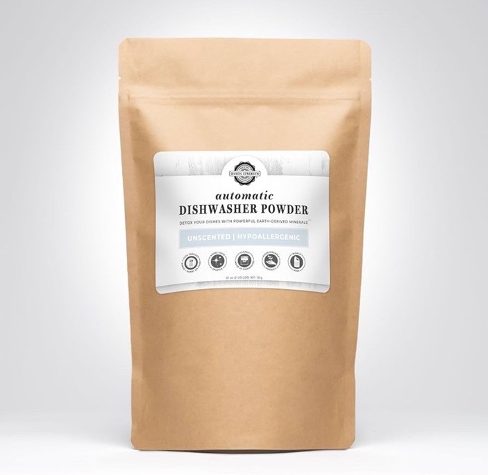 Rustic Strength-Natural Automatic Dishwasher Powder-2 LB Bag-Unscented-SHIPS NOW