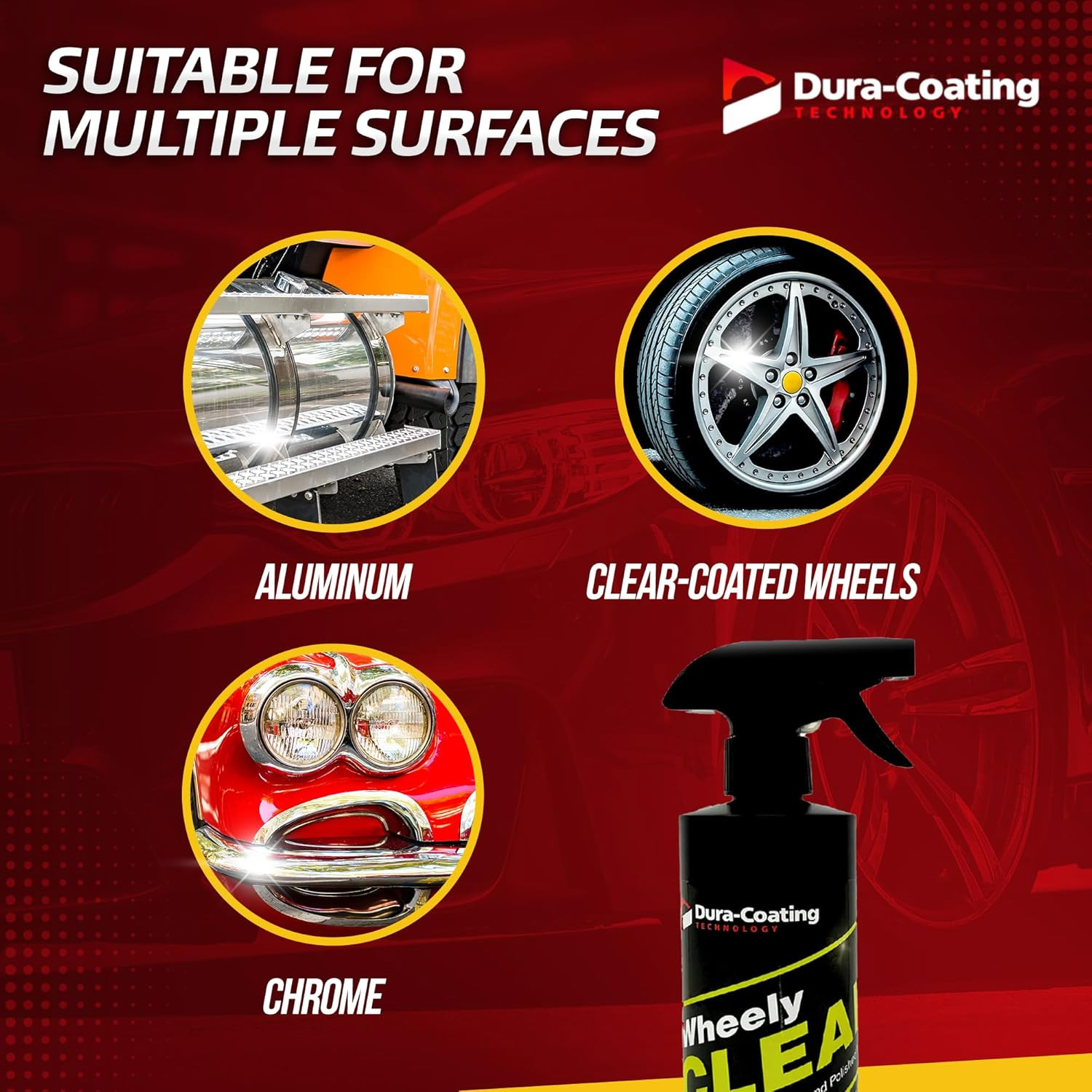 DURA-COATING TECHNOLOGY Wheely Clean – Professional Wheel Cleaner Spray – Ready-