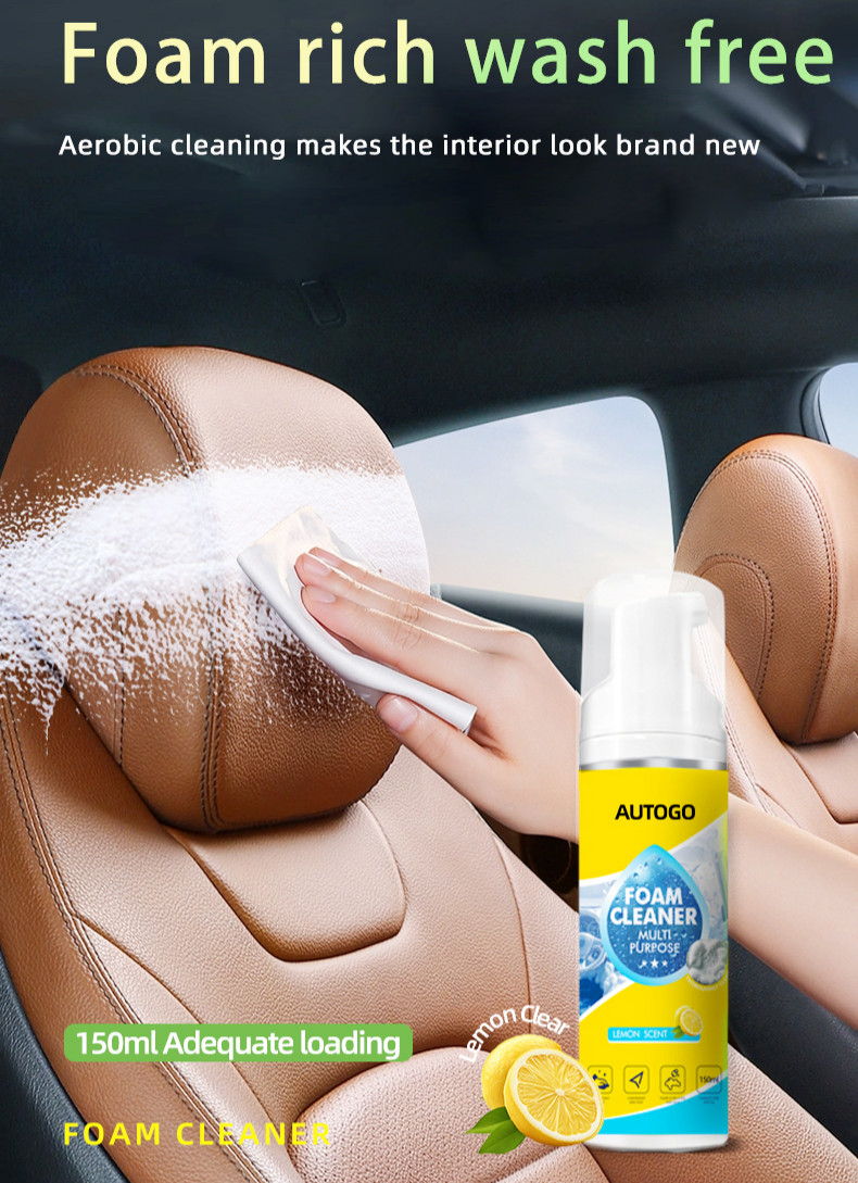 4-in-1 Multi-Enzyme Foam Cleaner, All-Purpose Spray 5oz with Sponge & Towel
