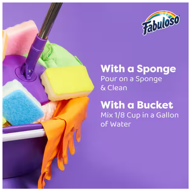 Fabuloso Lavender 2X Concentrated Multi-Purpose Cleaner, 128 oz (2-Pack)