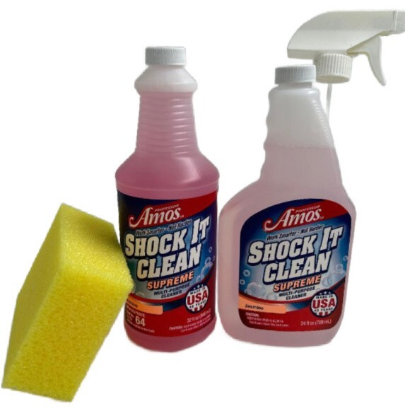 Professor Amos Shock It Clean 32 oz. Concentrate & 24 oz. Ready to Use-Jasmine