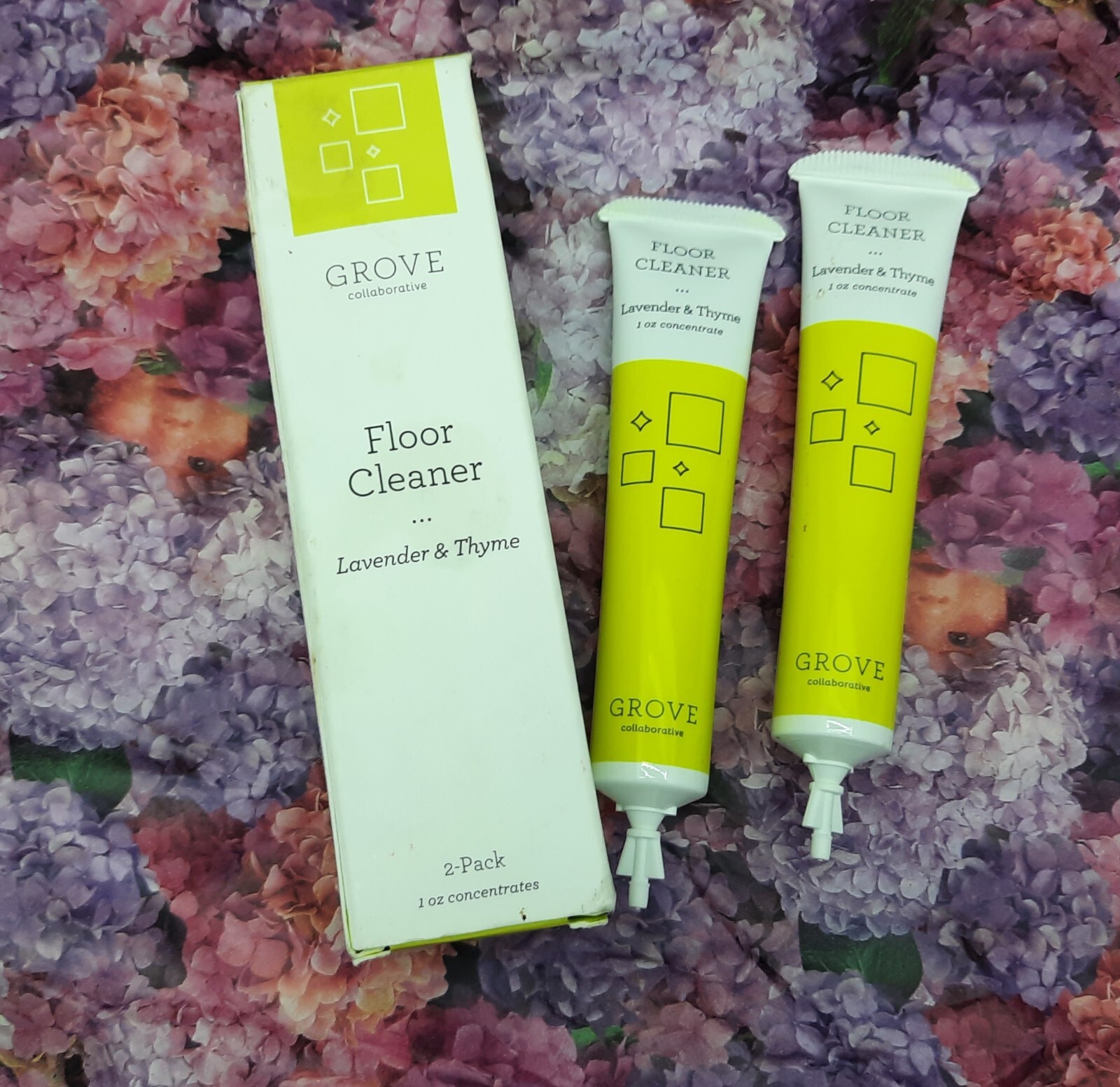 Grove Co Lavender & Thyme Floor Cleaner All Purpose Cleaner Concentrate 1 Oz NIB