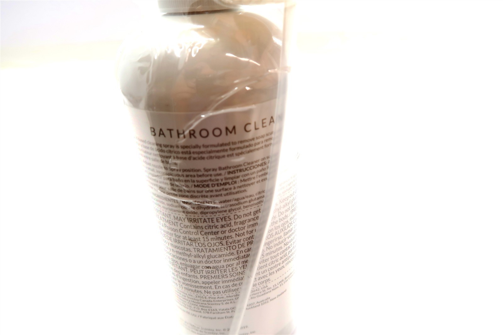 New SCENTSY BATHROOM CLEANER in Sunkissed Citrus Scent Spray Bottle 16 Oz 48853