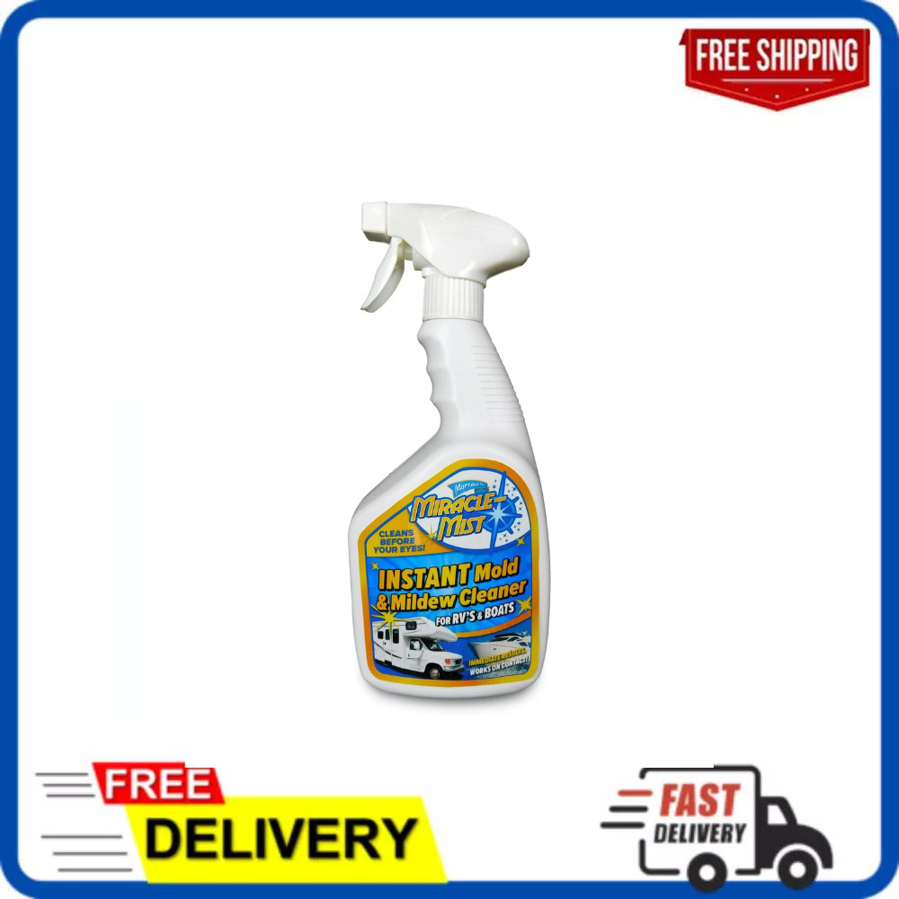 Miraclemist Instant, Mold & Mildew Spray Remover for RV & Boat’S Exterior, 32 oz