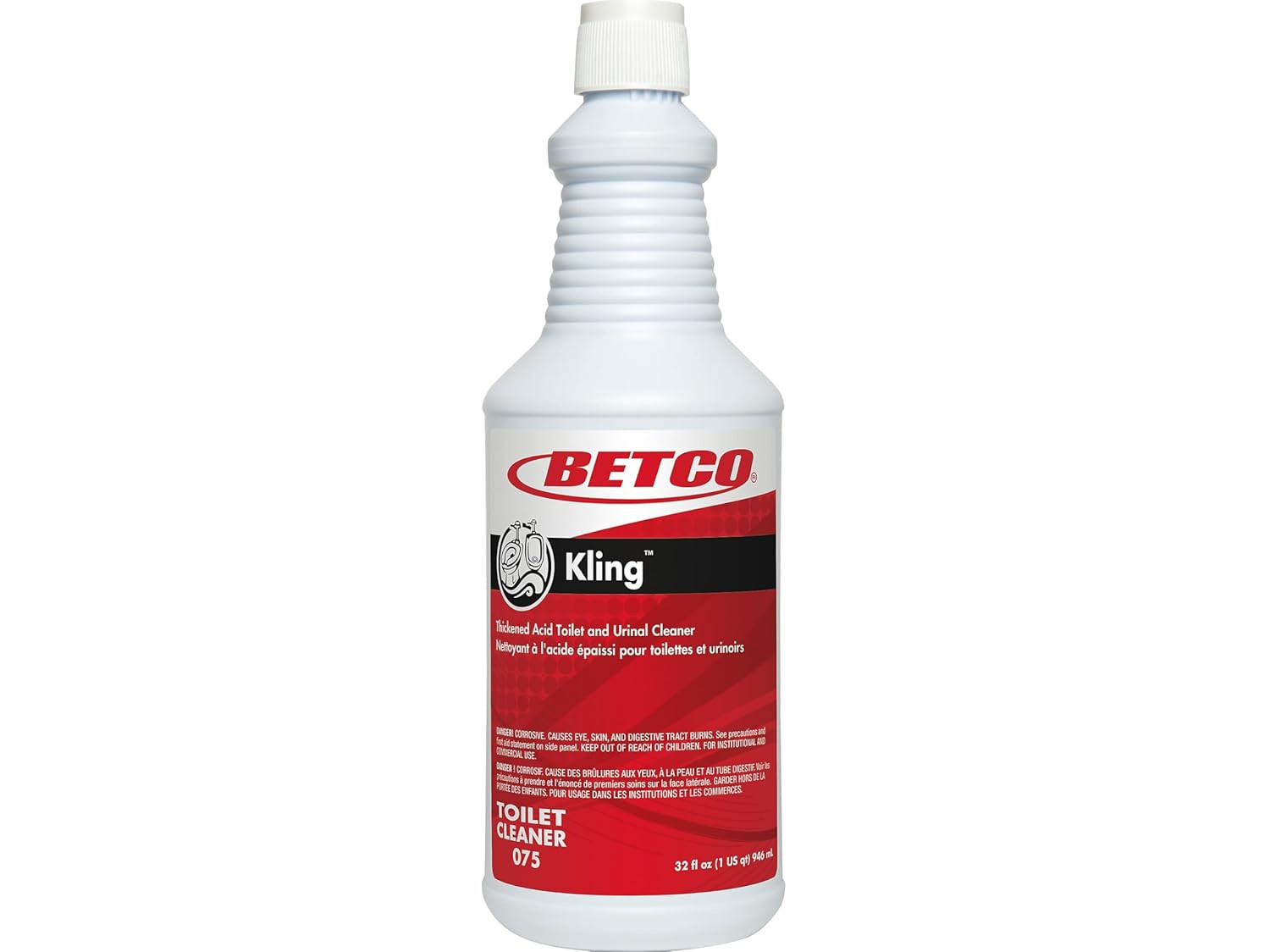 Kling Mint Toilet Bowl Cleaner, 32 Oz Bottle, Case of 12