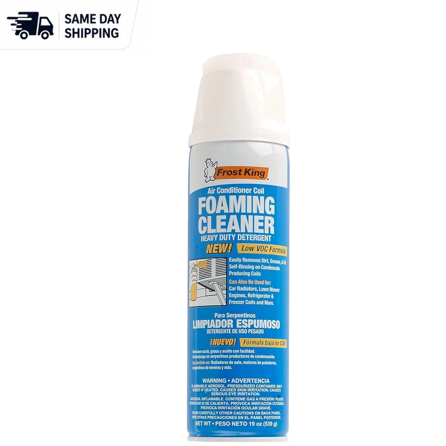 Foam Coil Cleaner for HVAC, 19oz – Heavy Duty, Safe for Metal & Plastic Surfaces