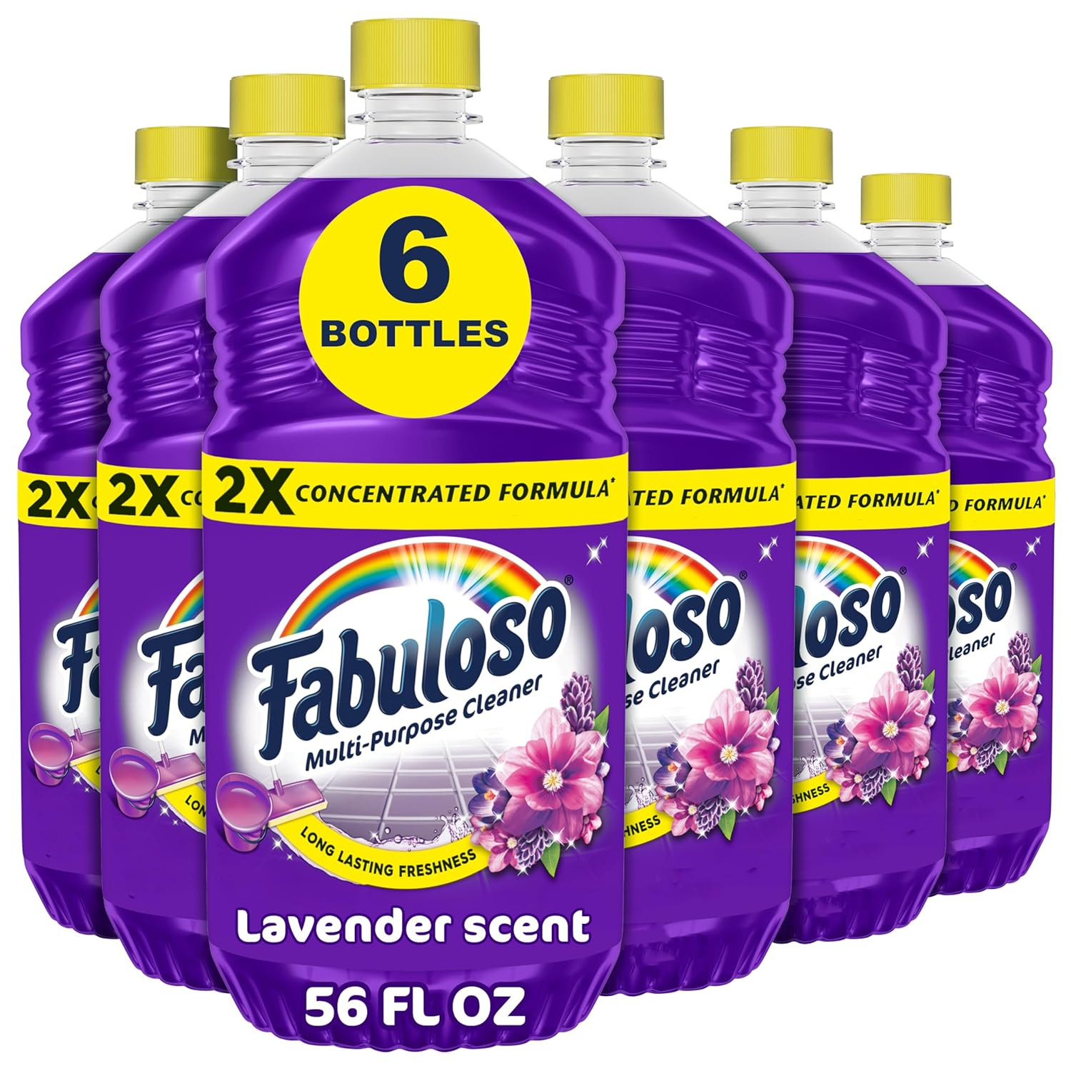 Fabuloso 2X Multi-Purpose Cleaner, No Rinse Floor Cleaner, Long-Lasting Freshnes
