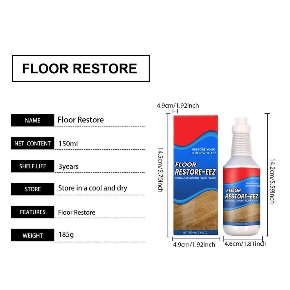 2x 150ml Clean-Eez Ultimate Floor Restorer Polish Revitalize,Protect,Shine Wood