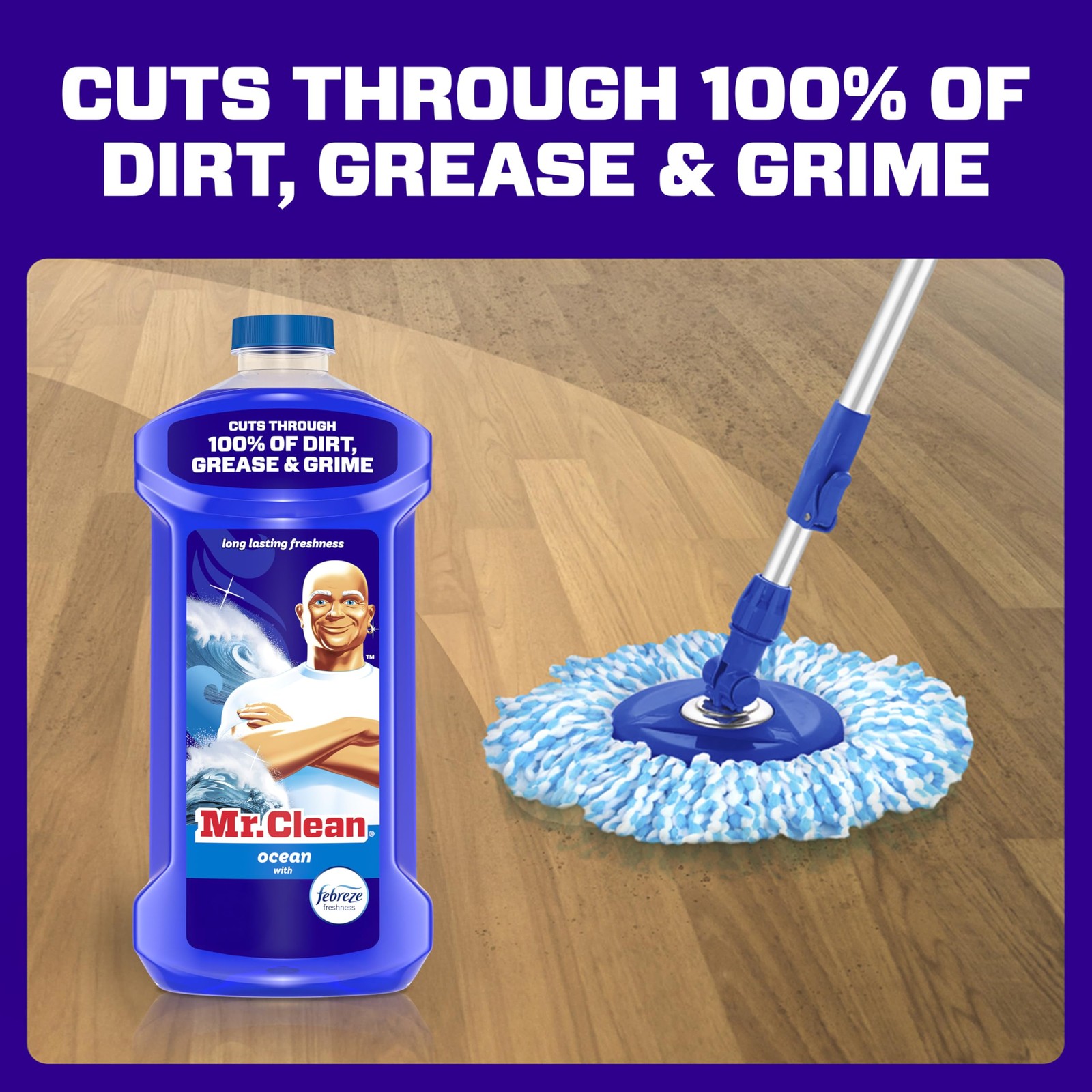 Mr Clean All Purpose Cleaner Mop Soap Floor Cleaner for Mopping Home Bathroom &