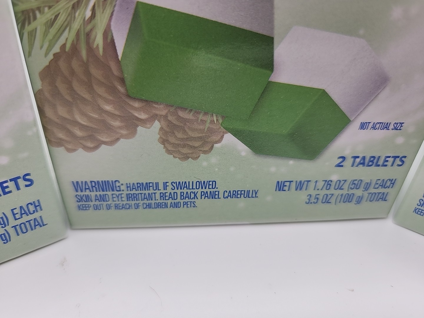 3x Lot Boxes Clorox Automatic Toilet Bowl Cleaner Pine Bleach Free