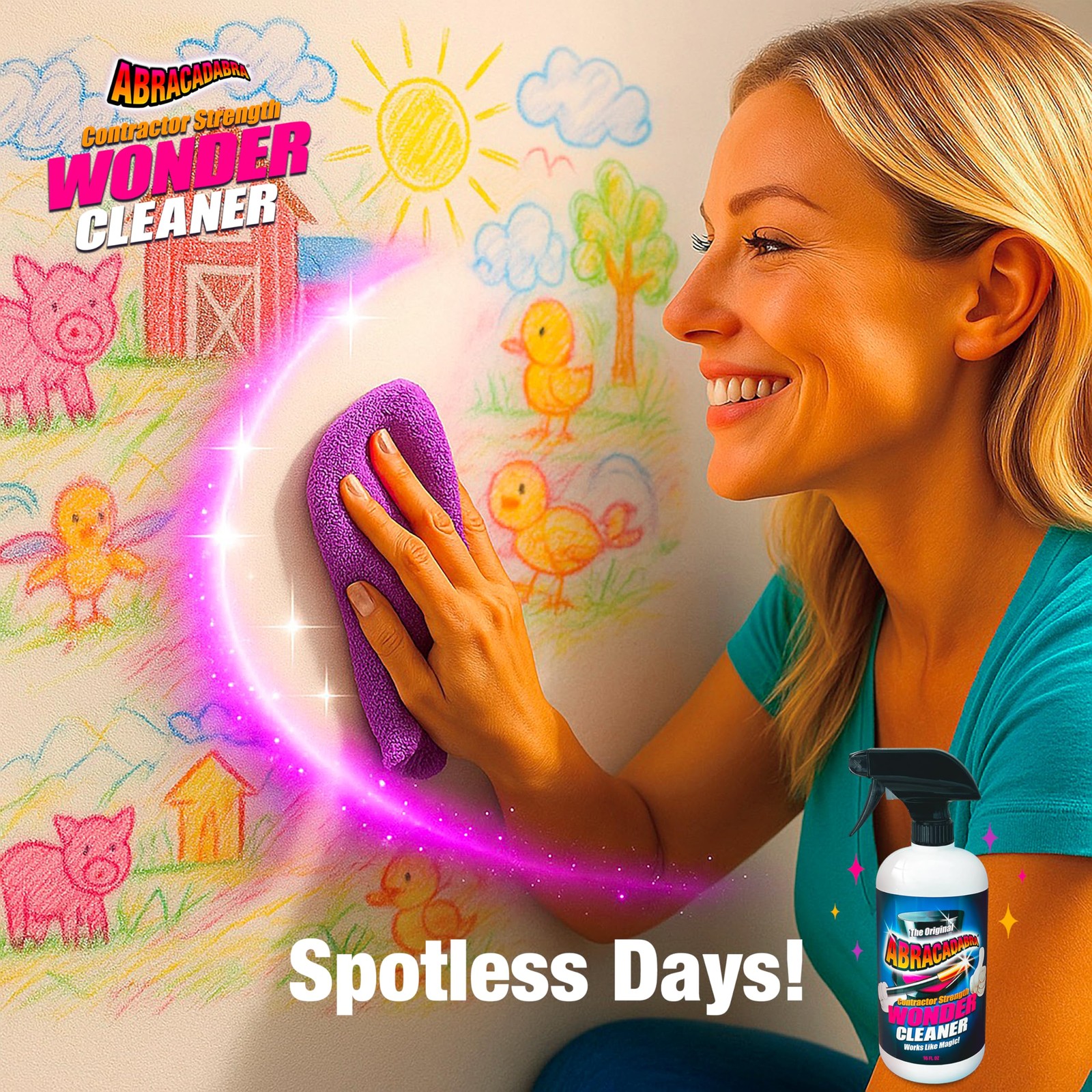 ® Contractor Strength Wonder Cleaner – As Seen on TV – 16 fl oz – Gunk & Buil…