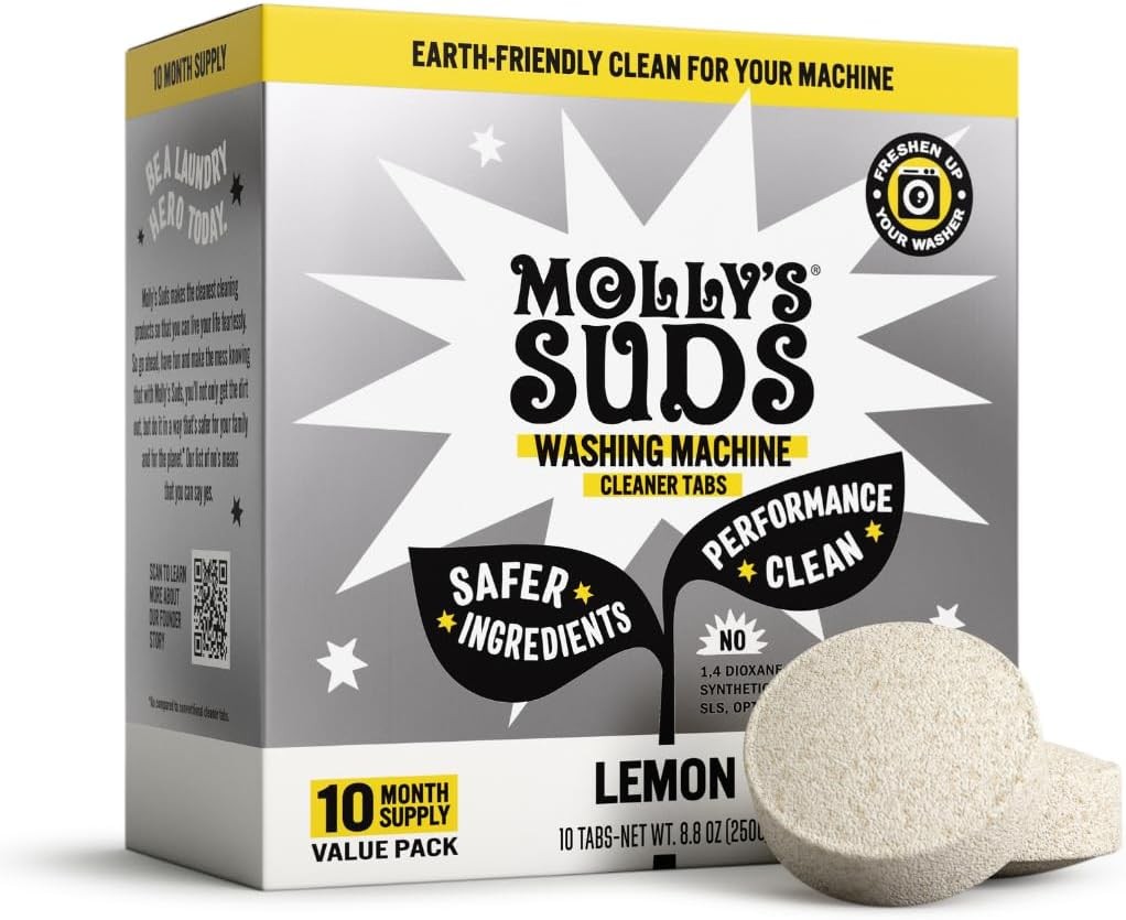 Washing Machine Cleaner | Removes Odors & Grime from Front & Top Loader Machi…