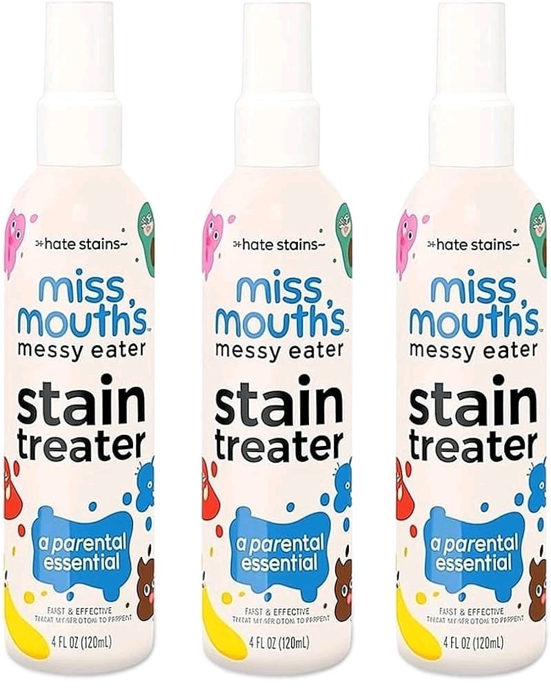 Miss Mouth’s Messy Eater Stain Treater Spray – 4oz – 3 Pack Stain Remover SEALED