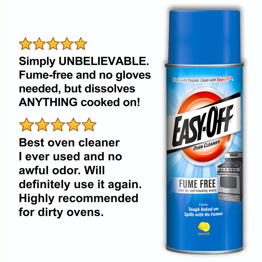 Easy-Off Lemon Scent OVEN STAINLESS STEEL CLEANER FUME FREE 14.5oz ~ 35% Faster