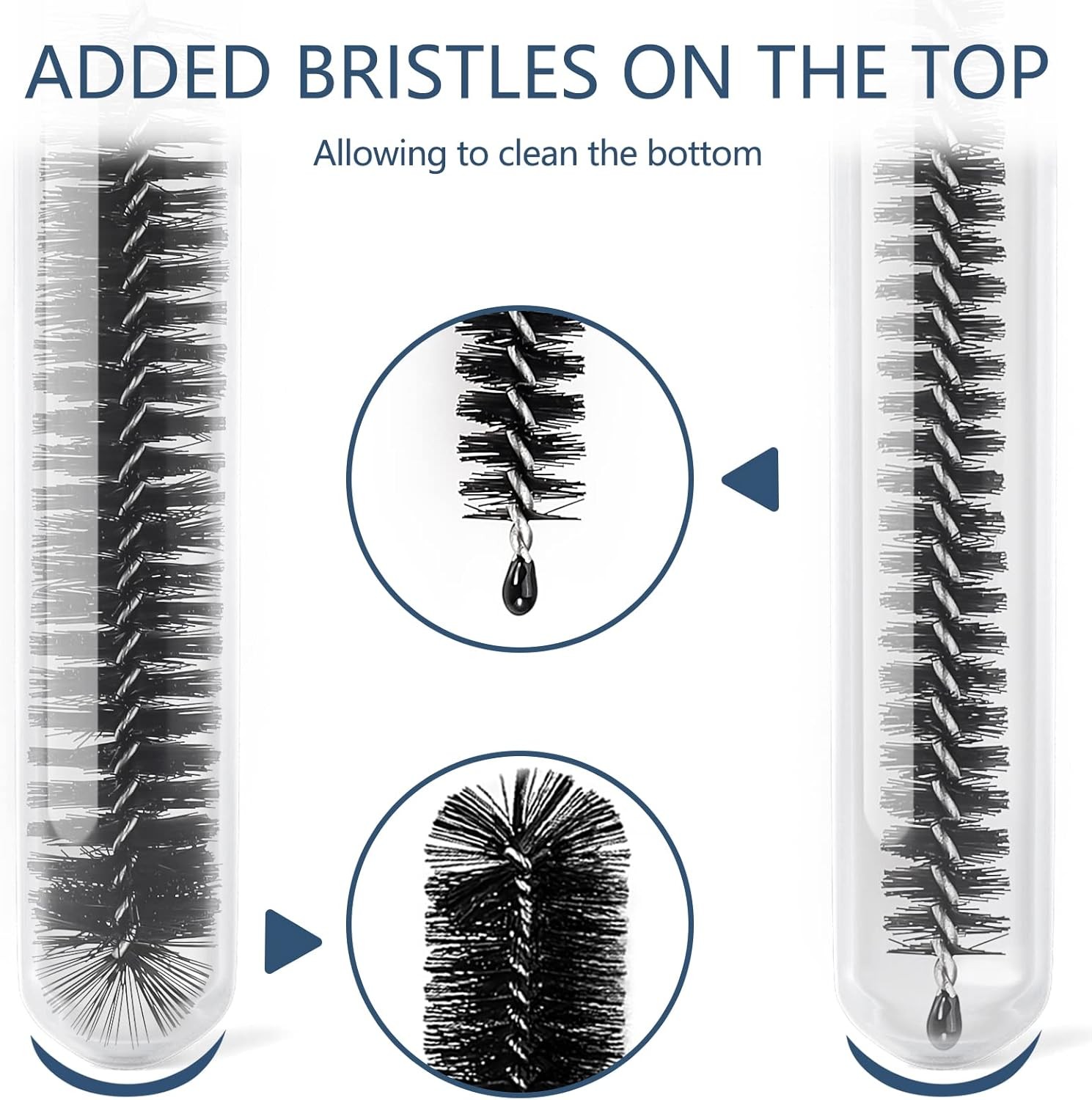 Straw Cleaner Brushes Sets 12 Pieces 8.2 Inch Botthle Cleaning Brush & Nylon