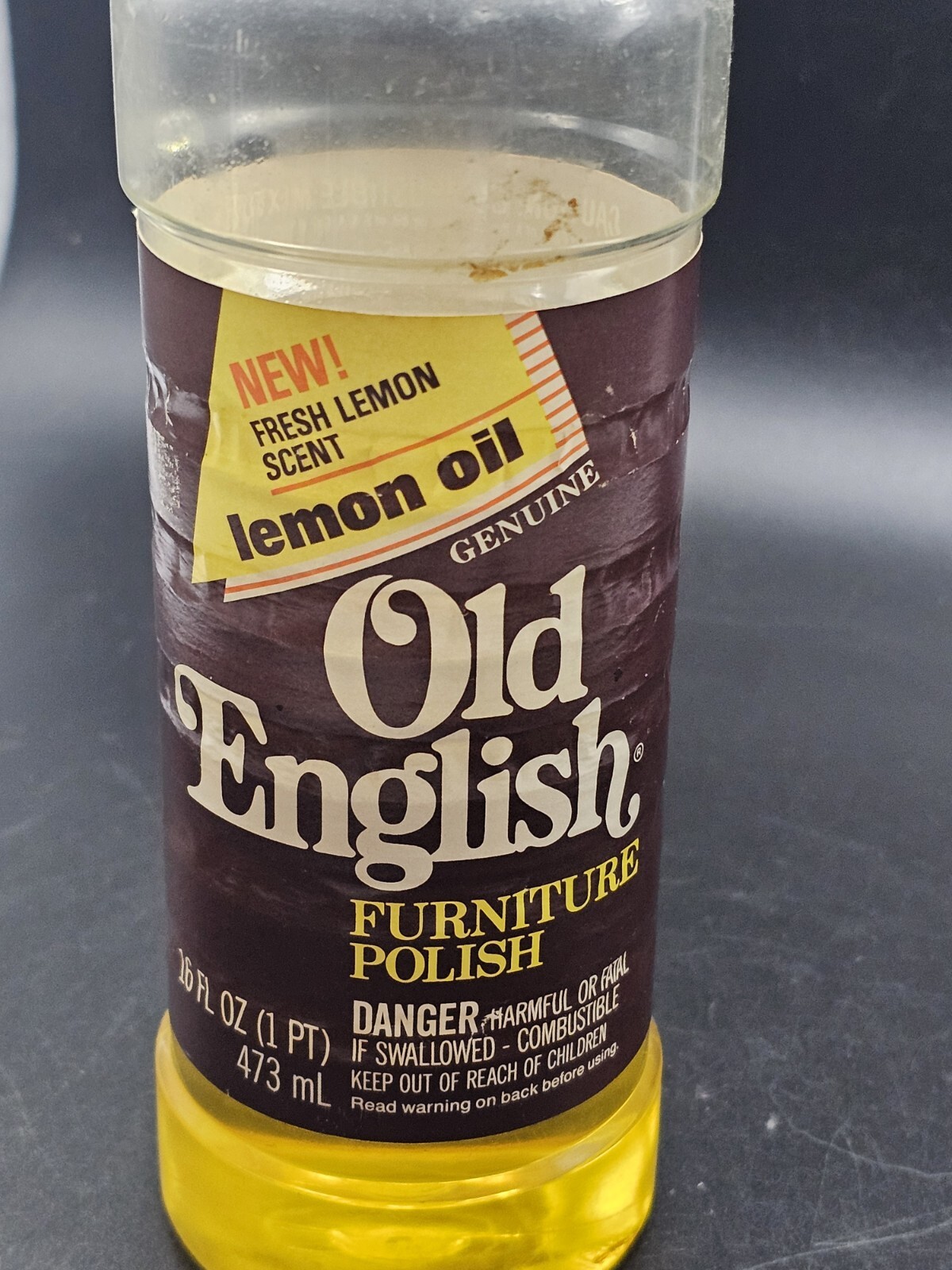Vtg Old English Lemon Oil Furniture 1988 Polish Wood Conditioner Cleaner 16 Oz.