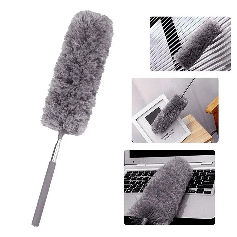 Microfiber Duster Cleaning Brush Dust Cleaner Bendable Handle Soft Ceiling Fan