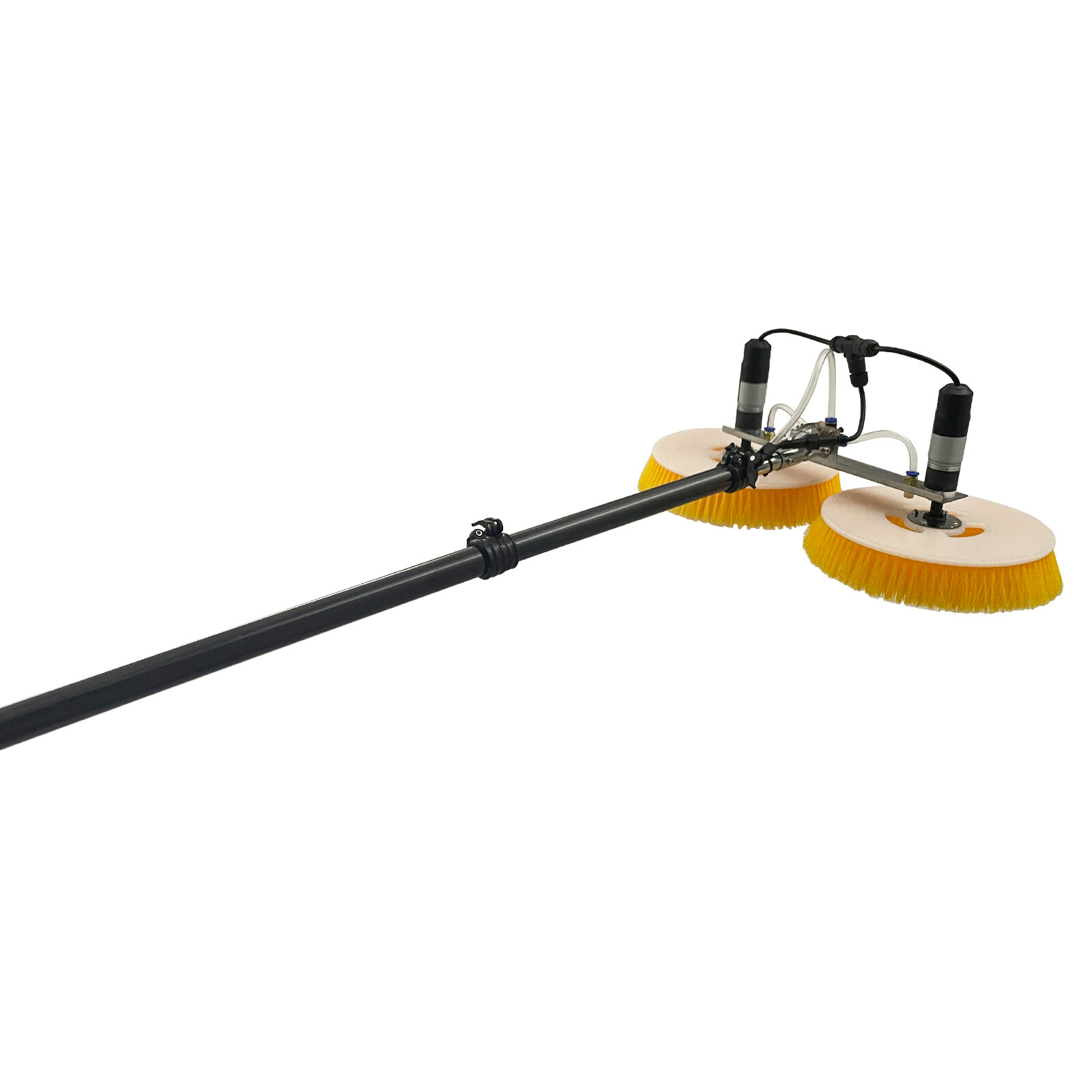 Electric Double Head Solar Photovoltaic Panel Cleaner Scrubbing Machine 110V